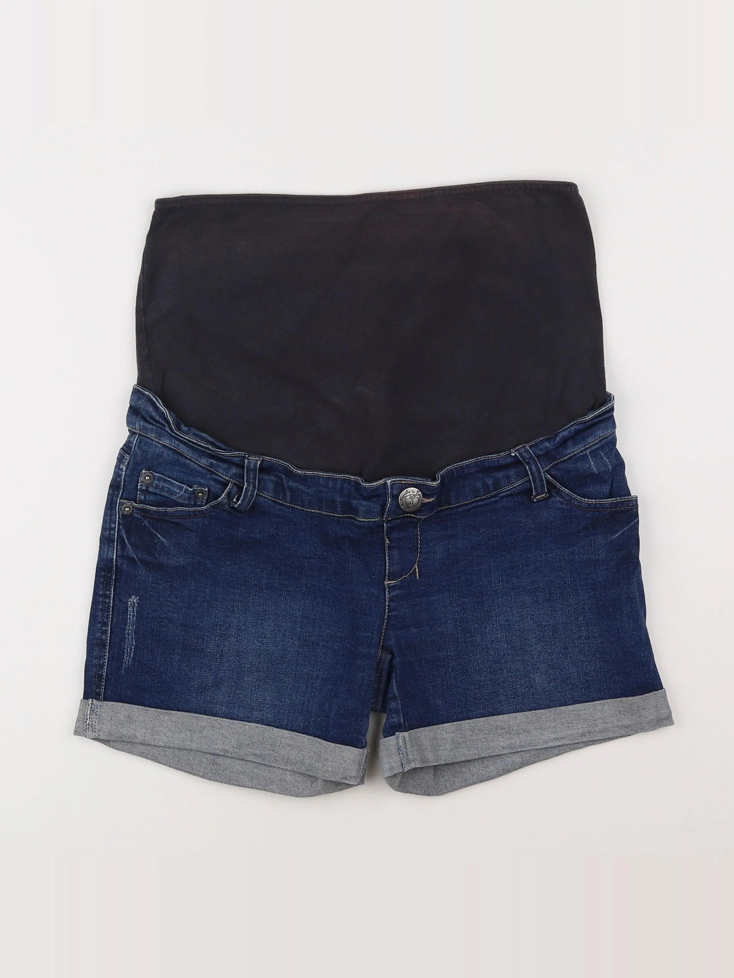 Kiabi - short grossesse bleu - 38