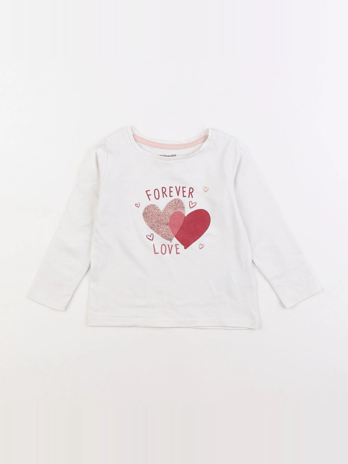 Vertbaudet - tee-shirt blanc - 2 ans