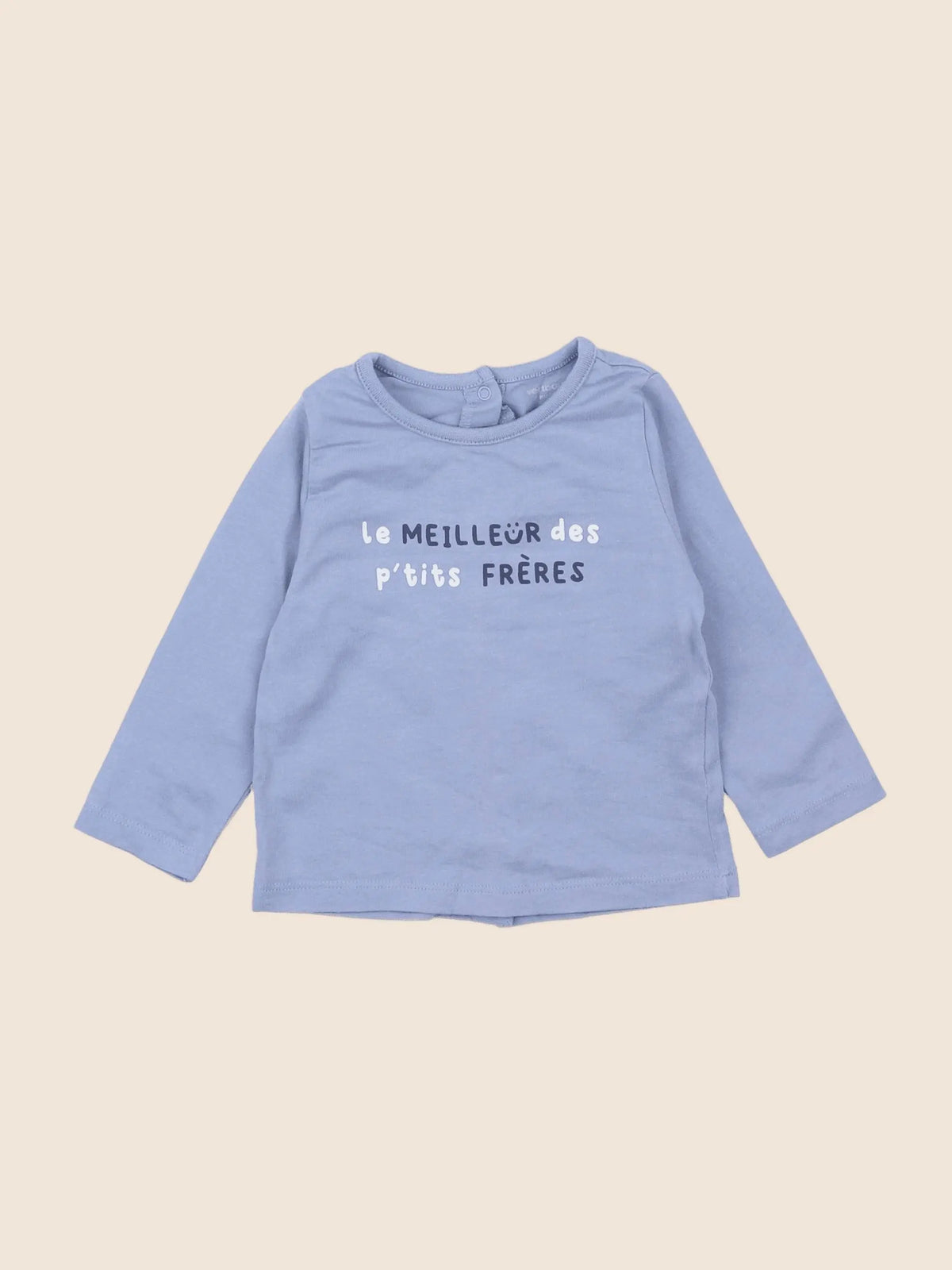 Vertbaudet - tee-shirt bleu - 9 mois