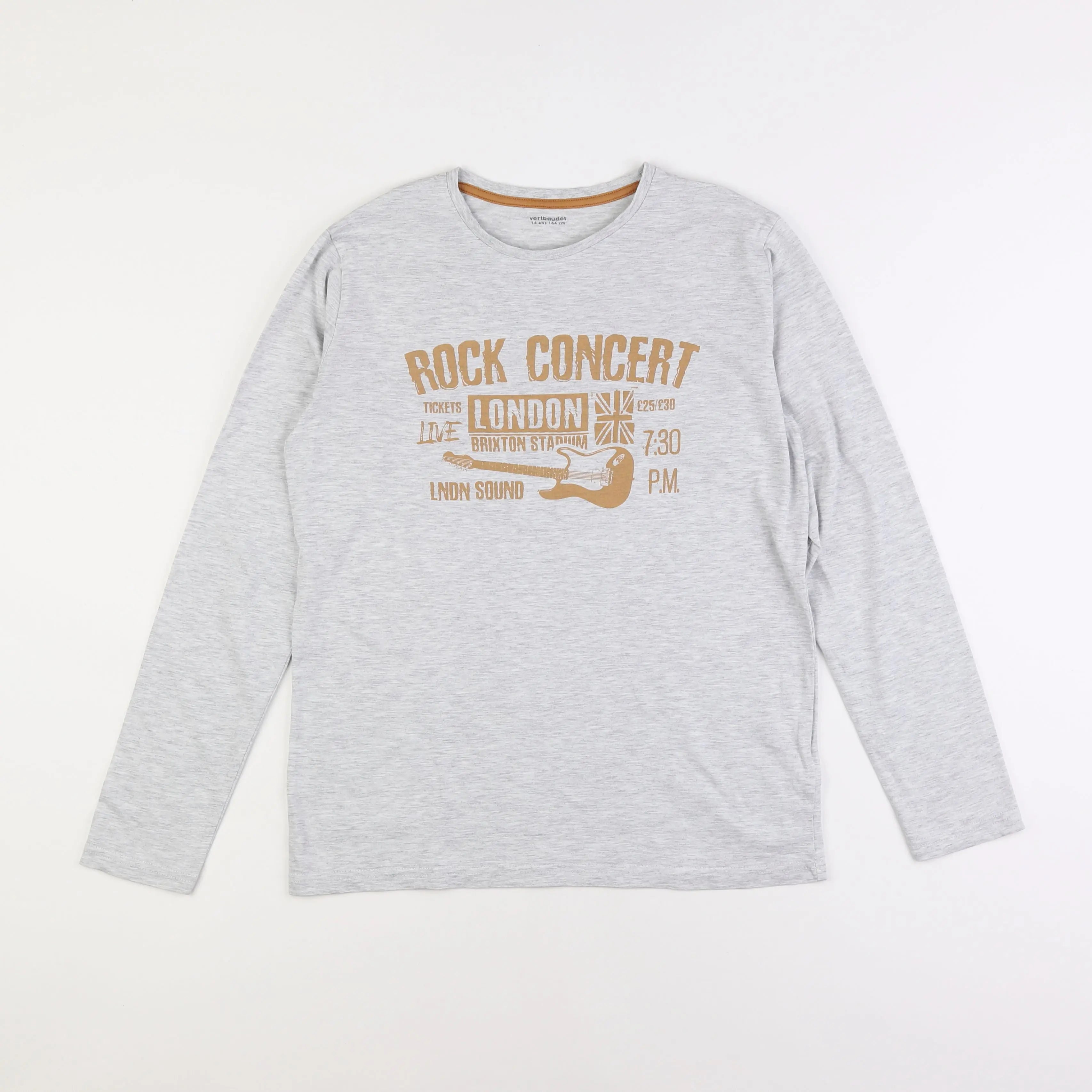 Vertbaudet - tee-shirt gris - 14 ans