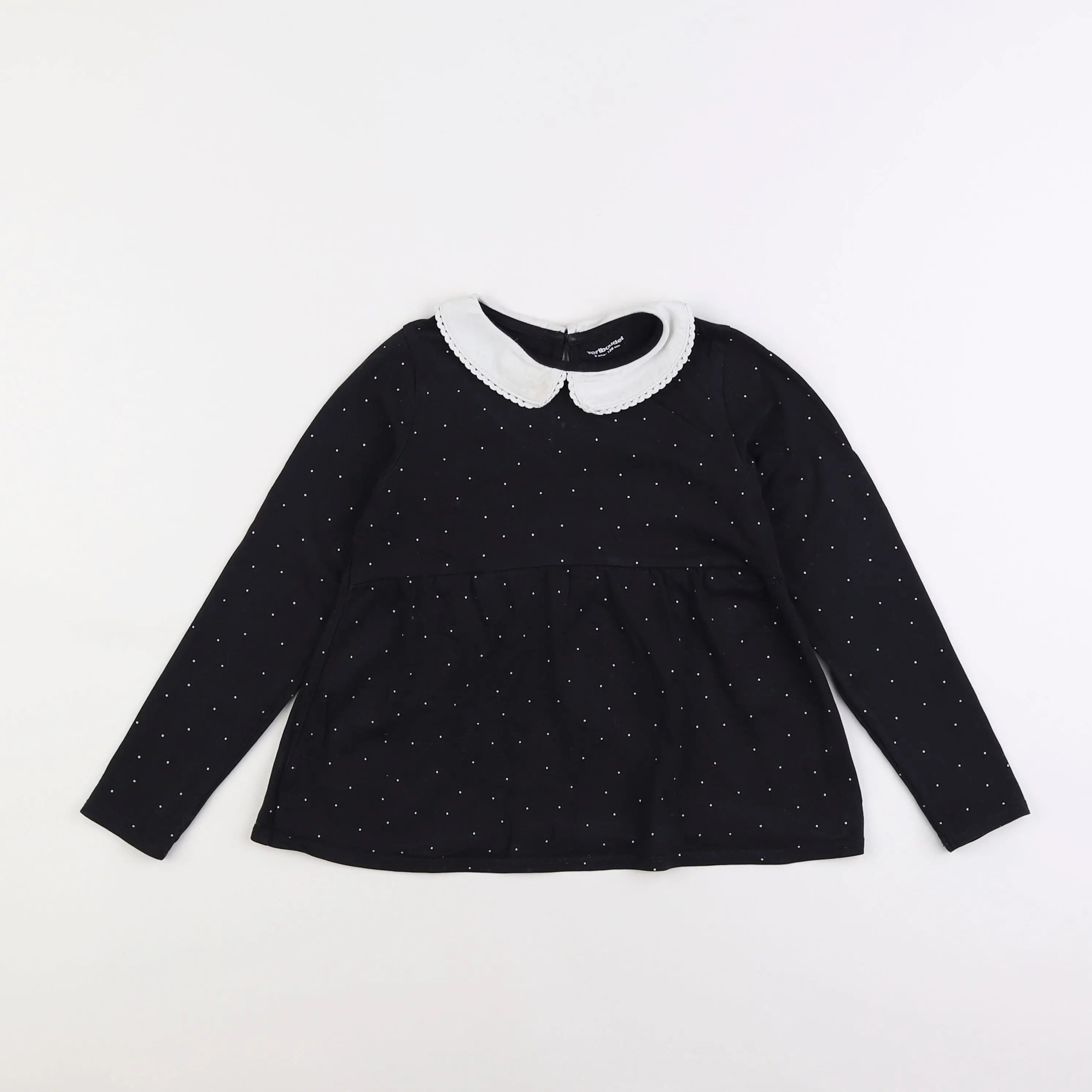 Vertbaudet - tee-shirt noir - 8 ans