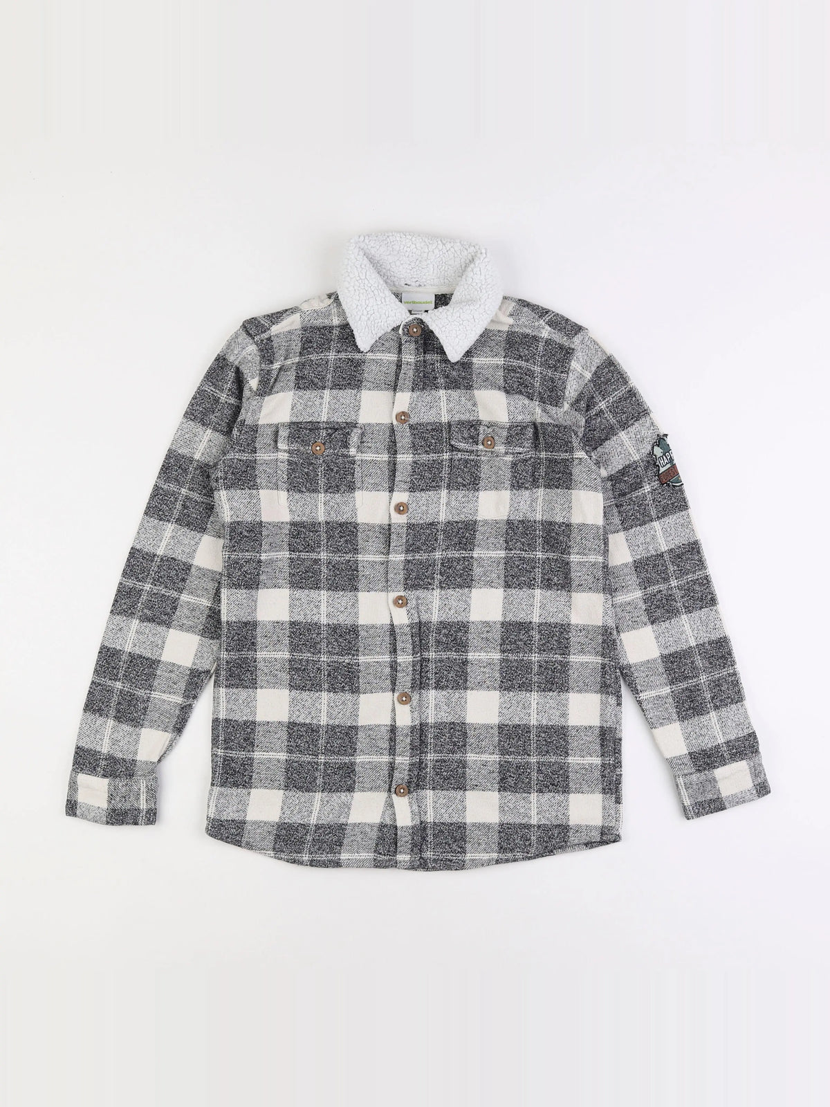 Vertbaudet - chemise gris - 12 ans