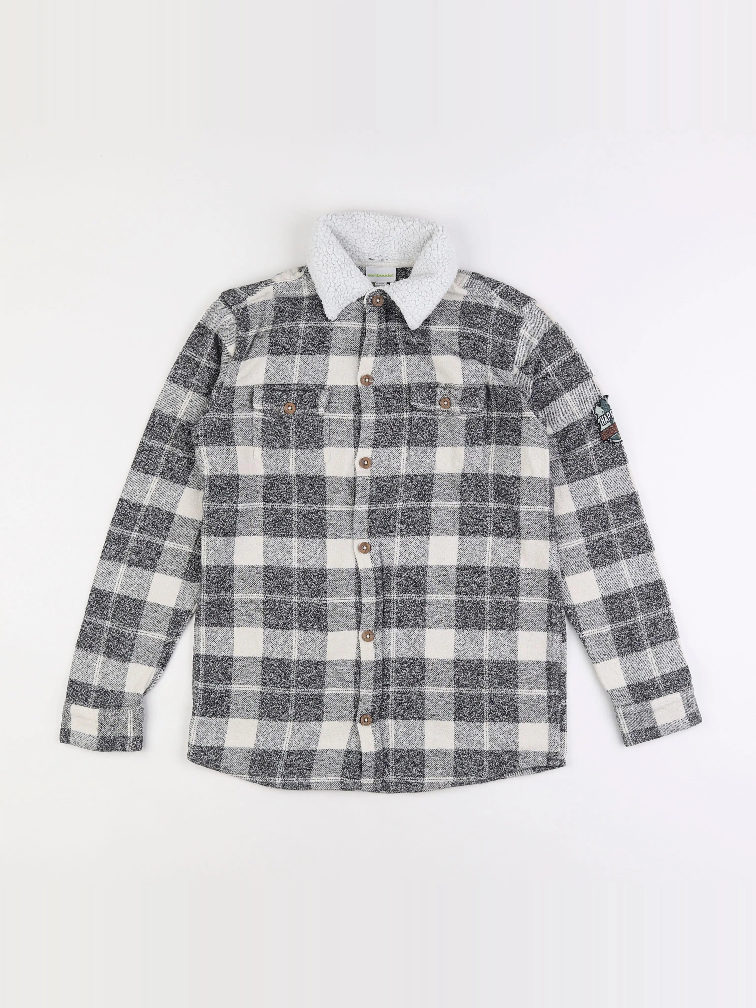 Vertbaudet - chemise gris - 12 ans