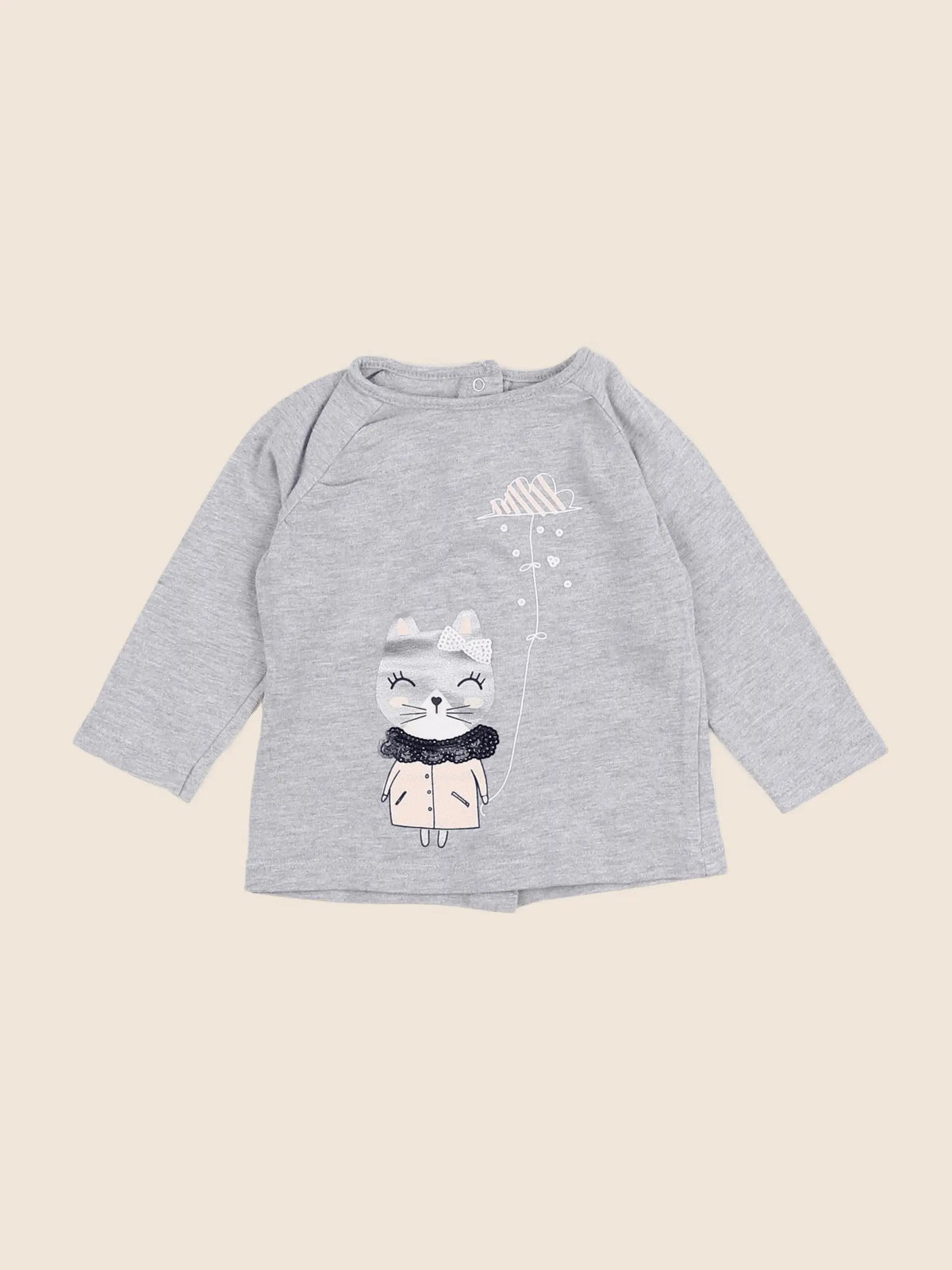 Vertbaudet - tee-shirt gris - 6 mois