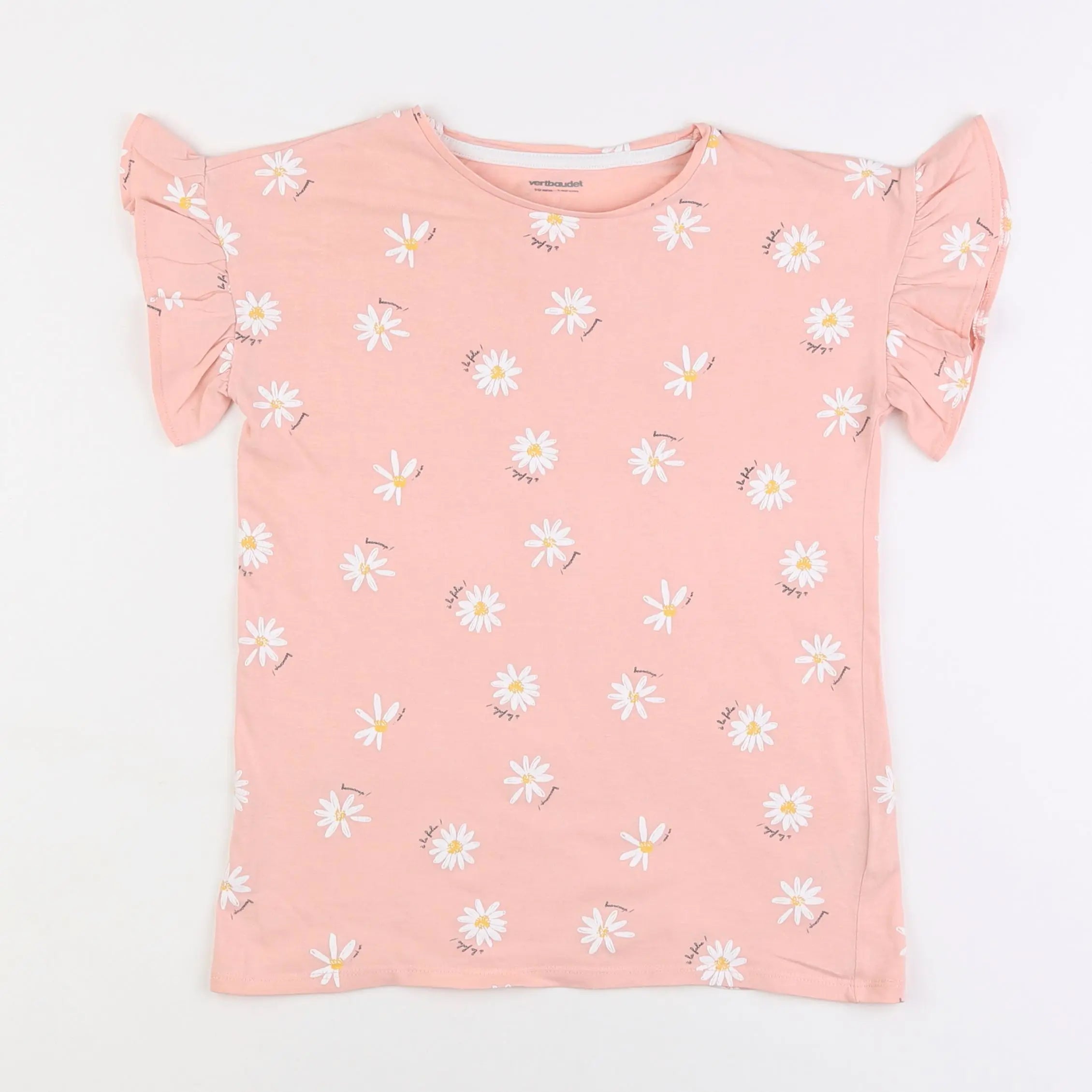 Vertbaudet - tee-shirt rose - 10 ans