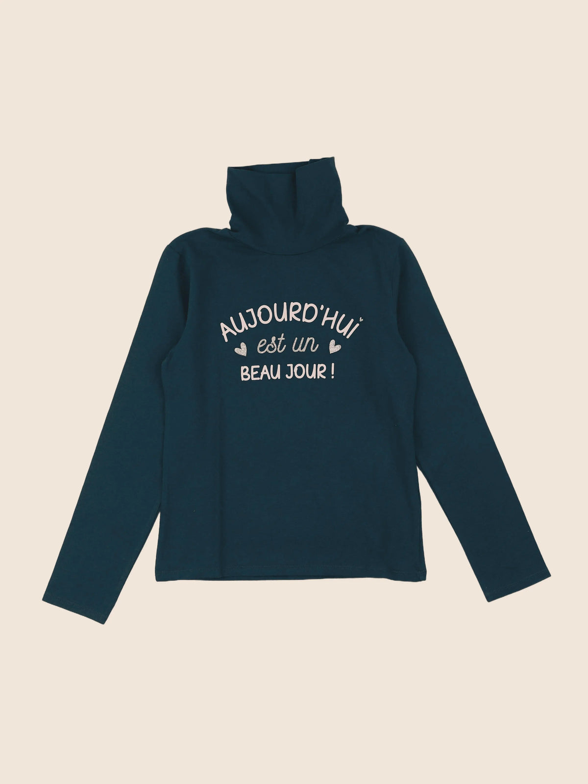 Vertbaudet - sous-pull bleu - 10 ans