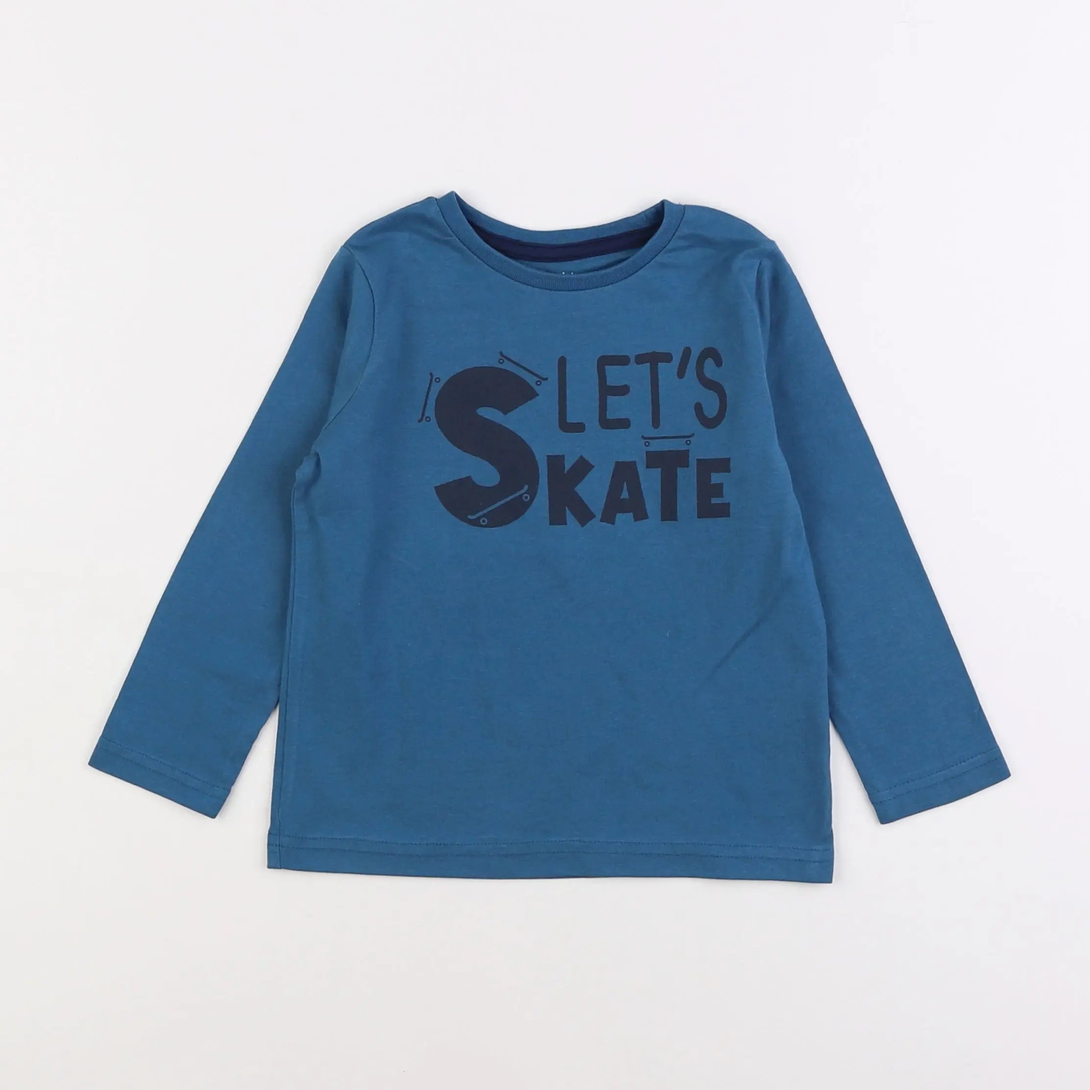 Vertbaudet - tee-shirt bleu - 3 ans