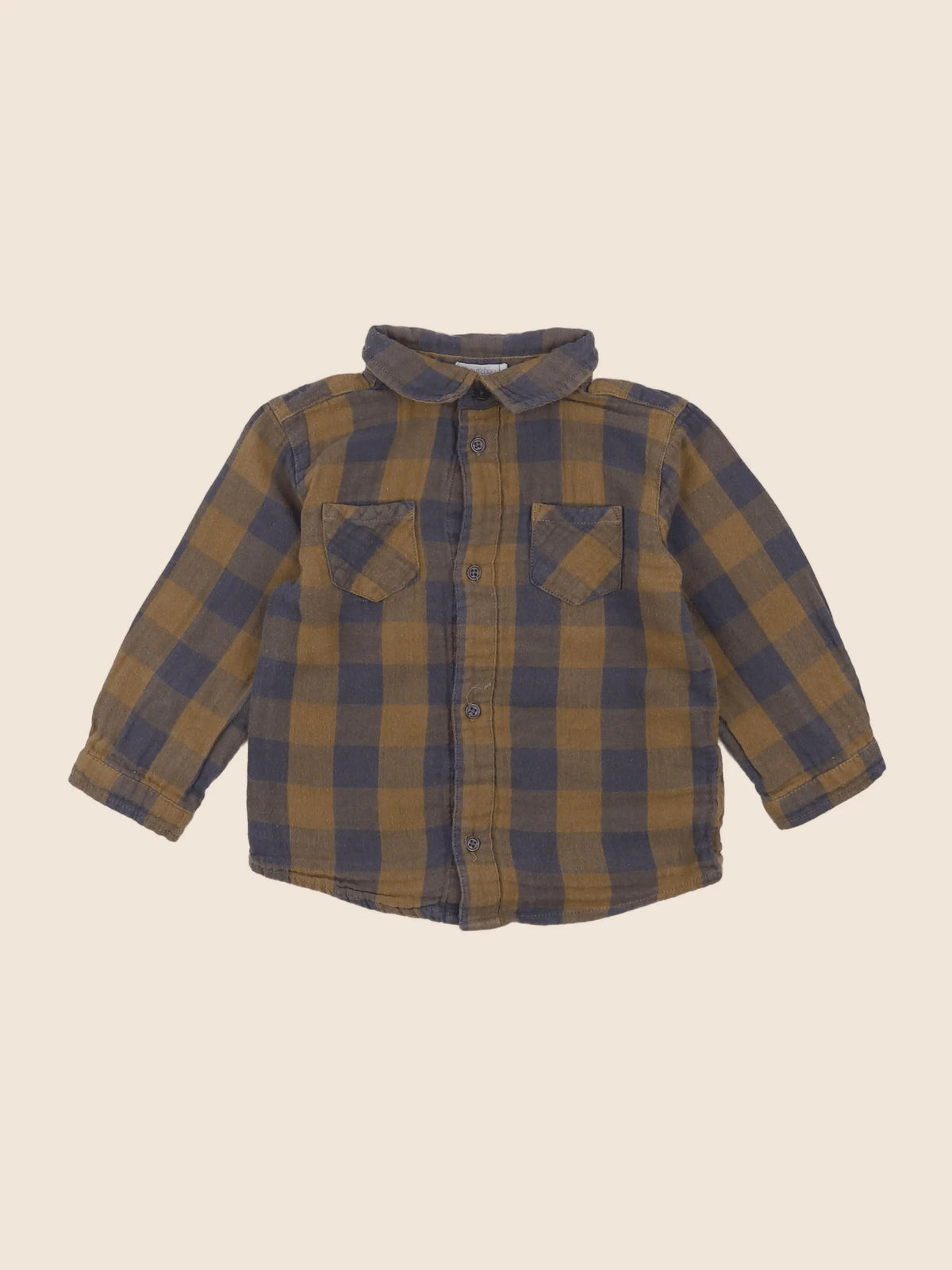 Boutchou - chemise marron - 18 mois