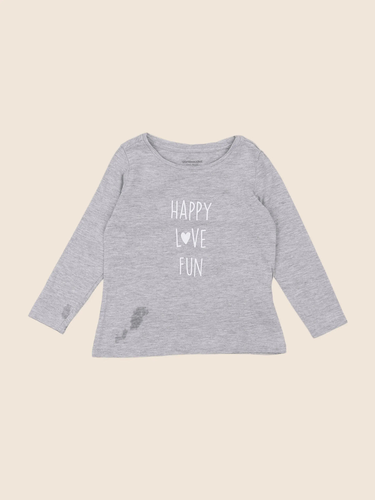 Vertbaudet - tee-shirt gris - 2 ans