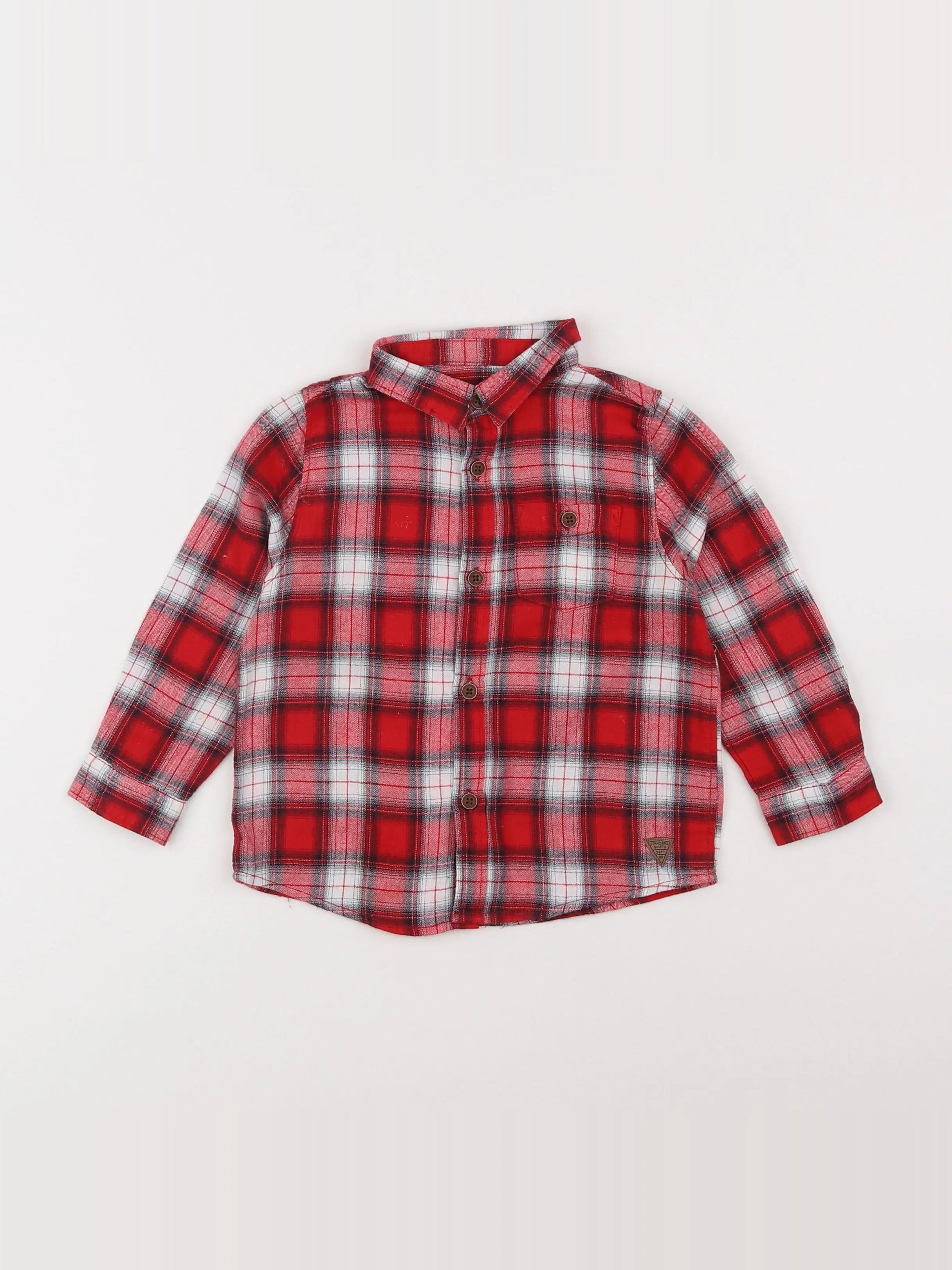 Zara - chemise rouge - 18 mois à 2 ans