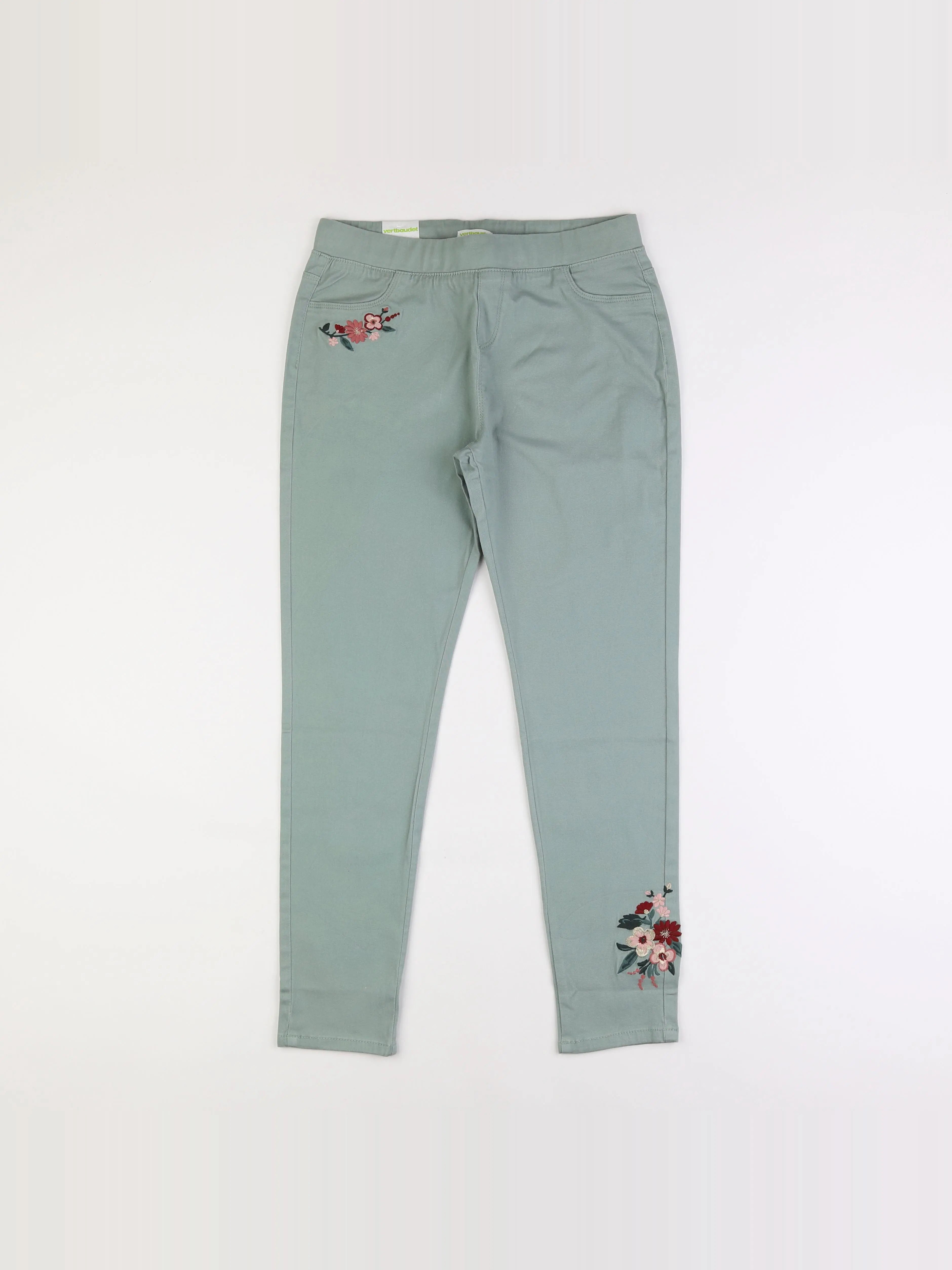Vertbaudet - jegging vert - 14 ans