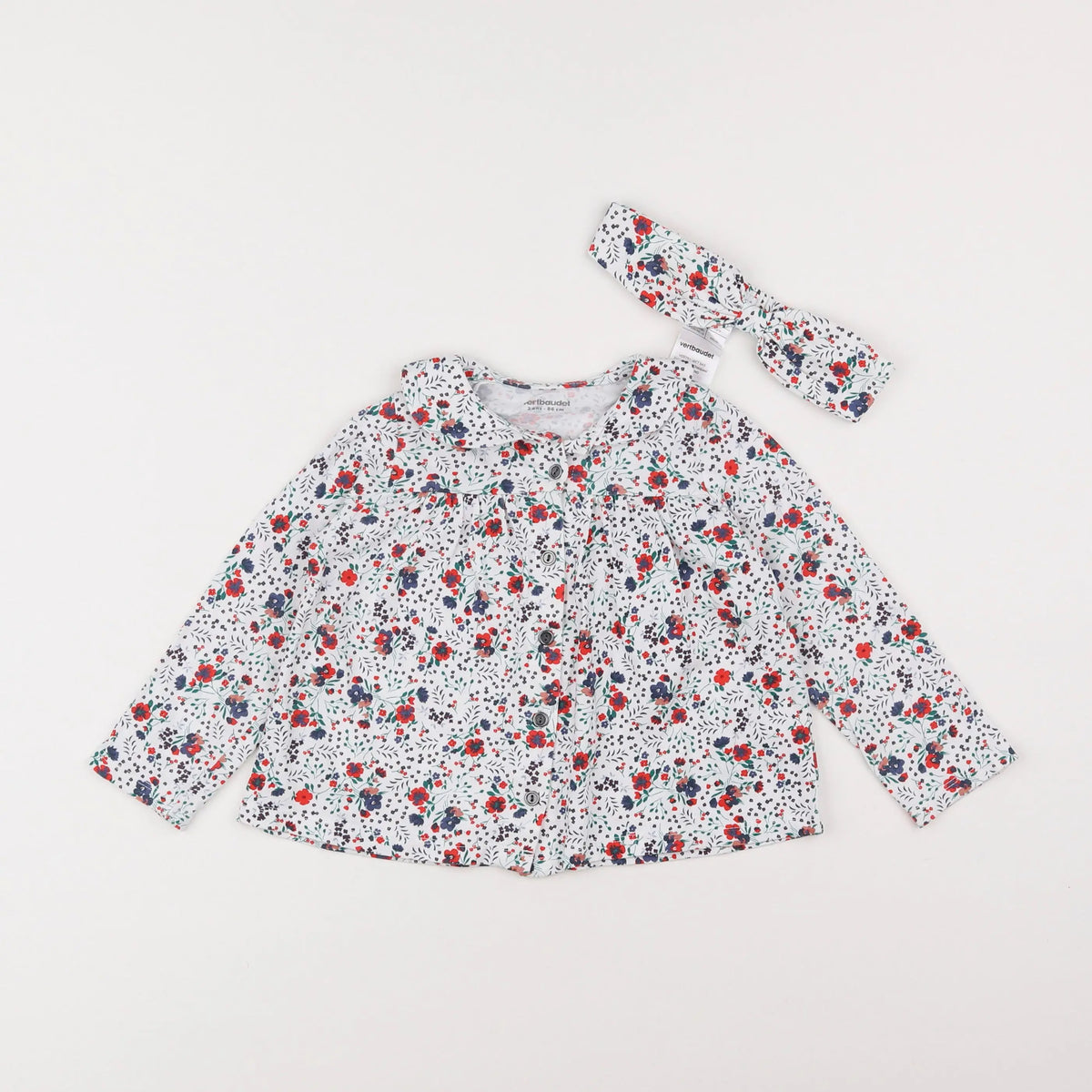 Vertbaudet - tee-shirt multicolore - 2 ans