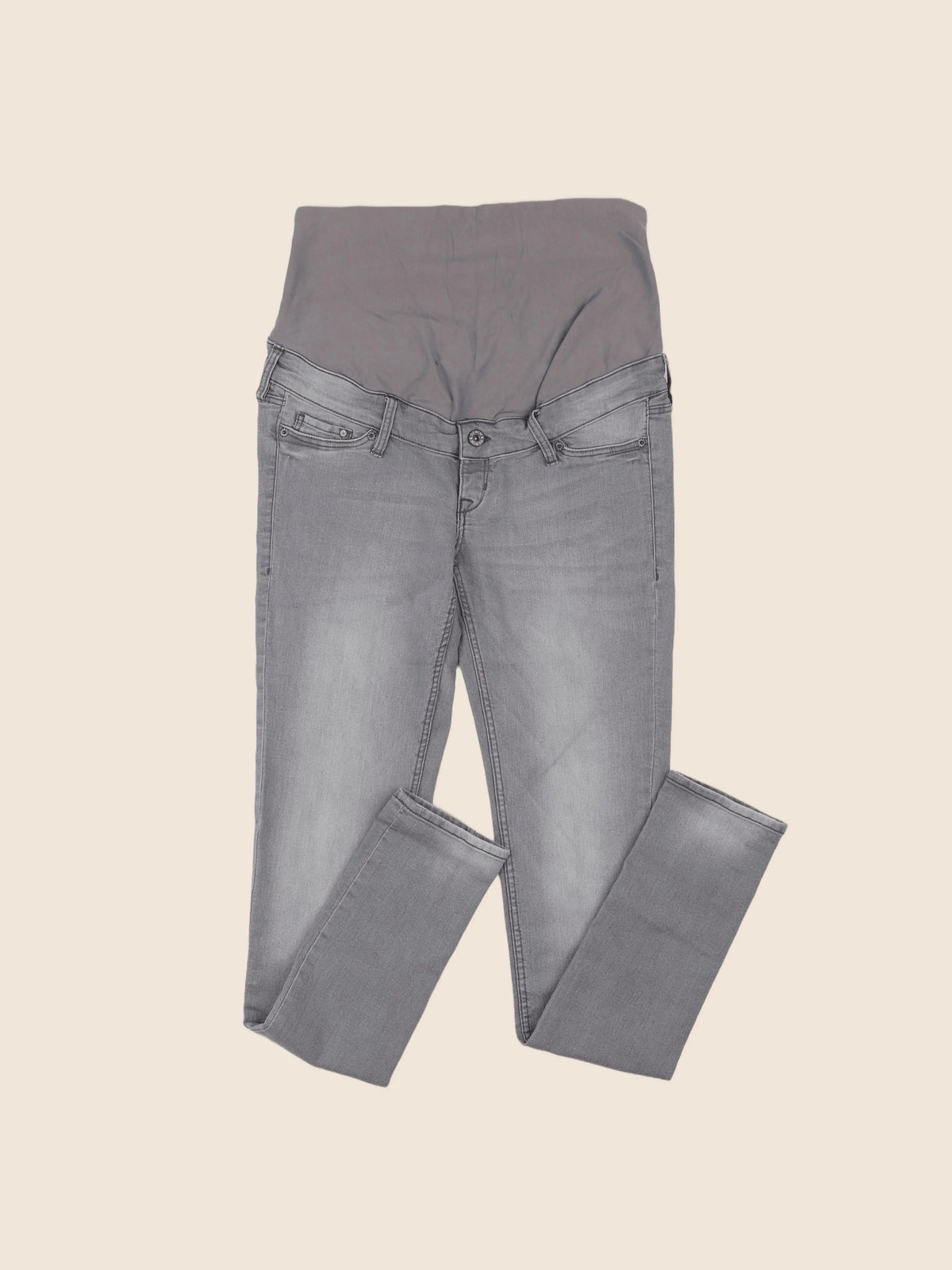 H&M - jean grossesse gris - 38