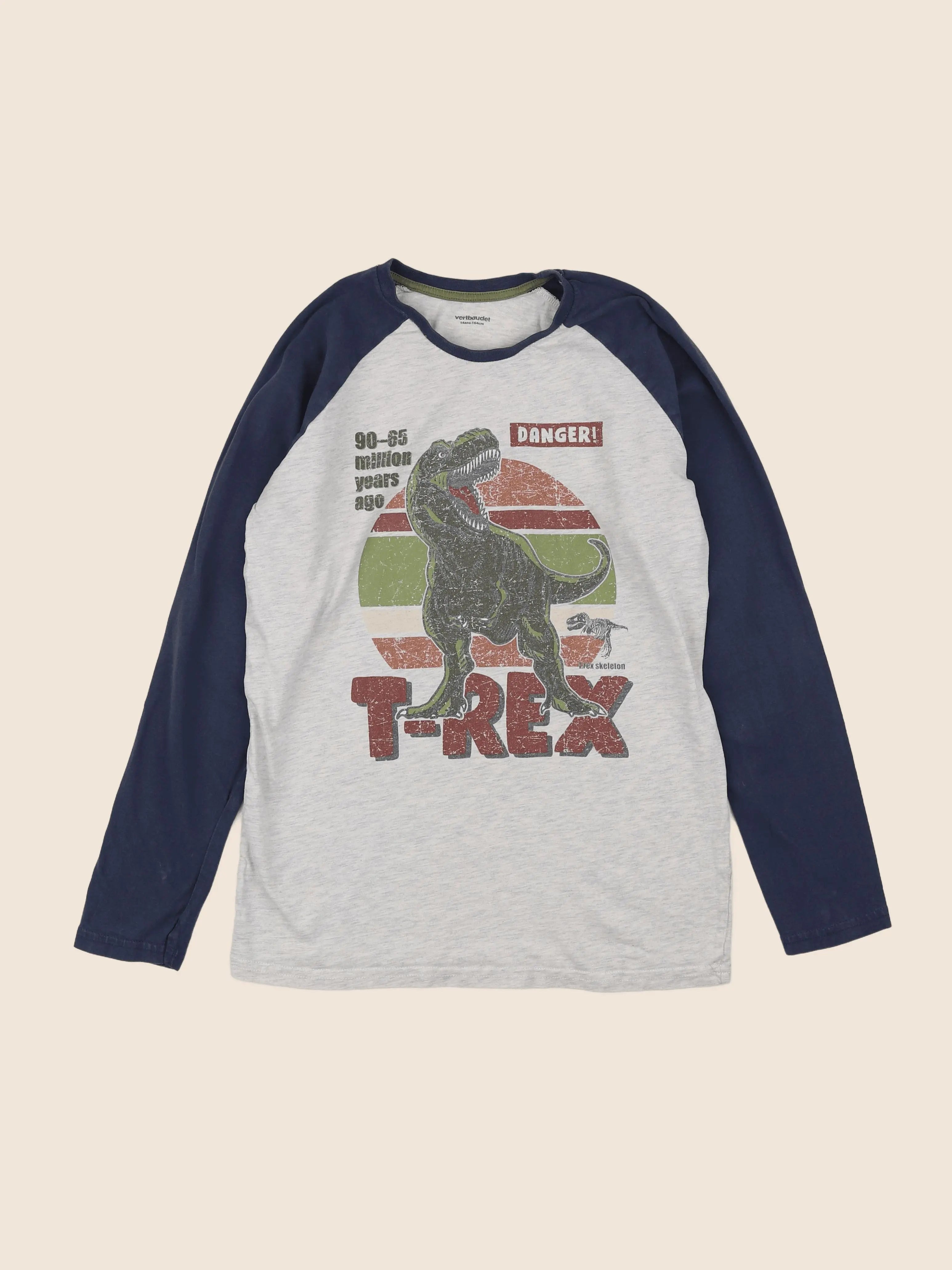 Vertbaudet - tee-shirt bleu, gris - 14 ans