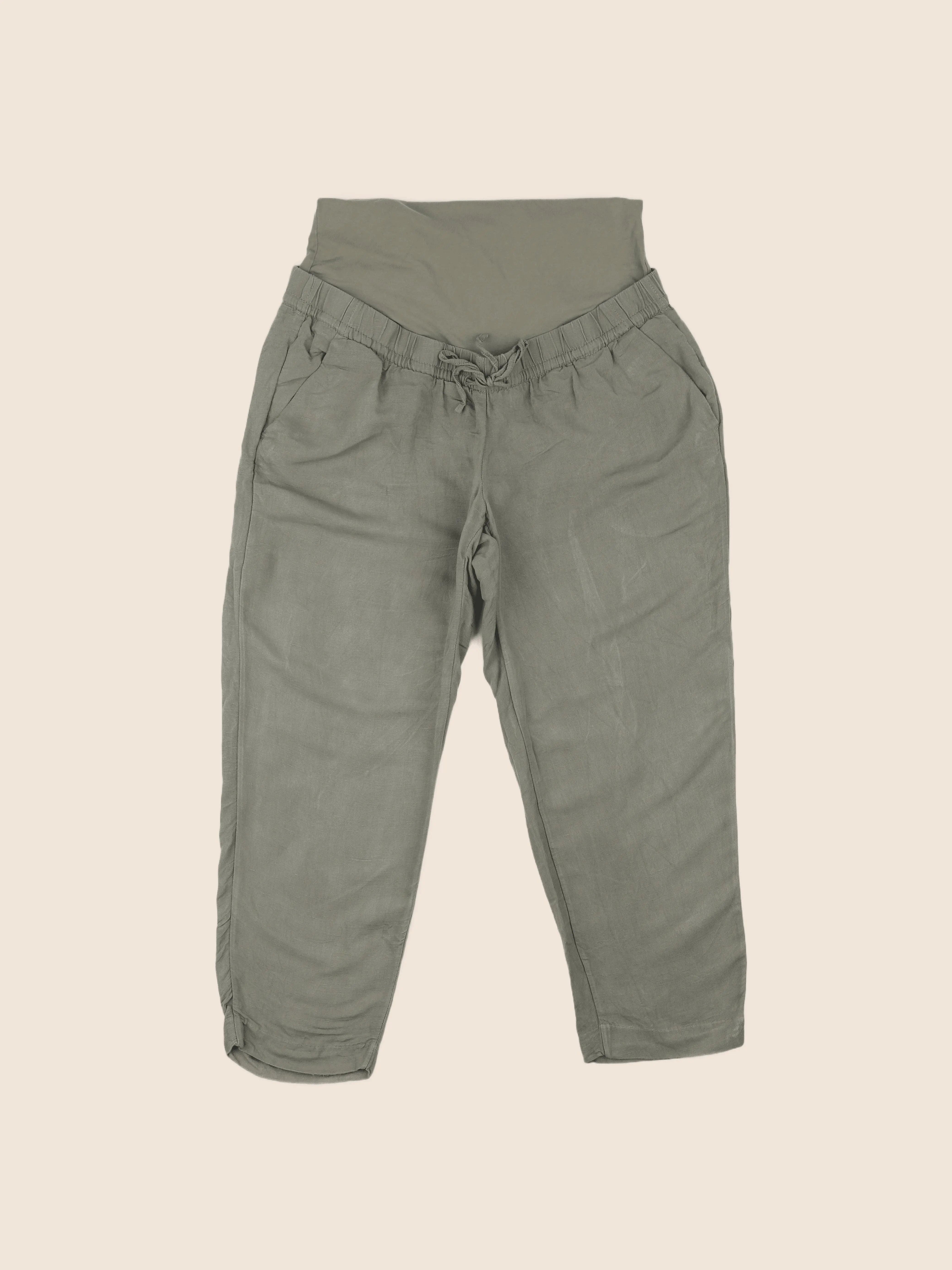 H&M - pantalon grossesse vert - 38