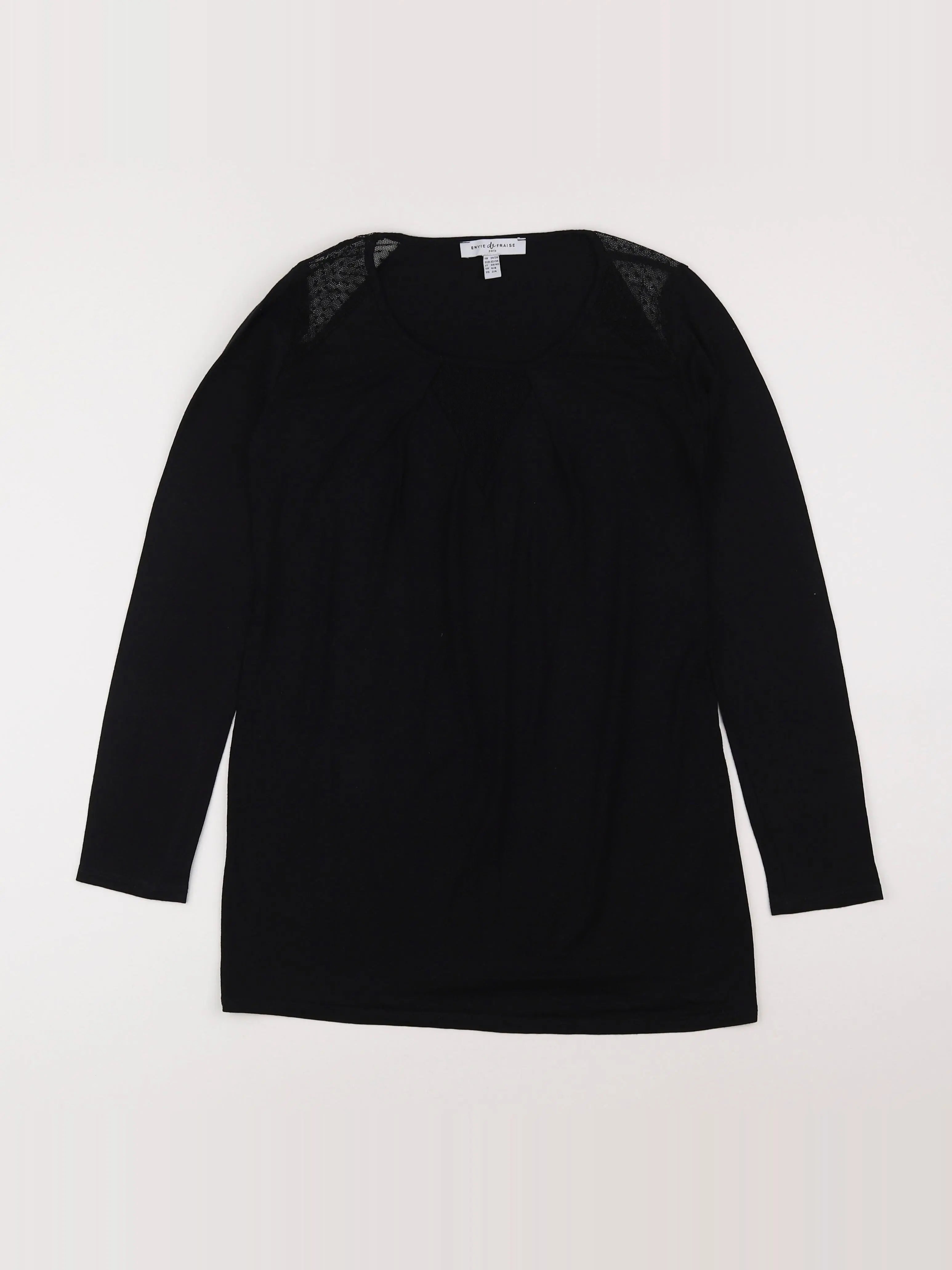 Envie de fraise - tee-shirt grossesse noir - 34 à 36