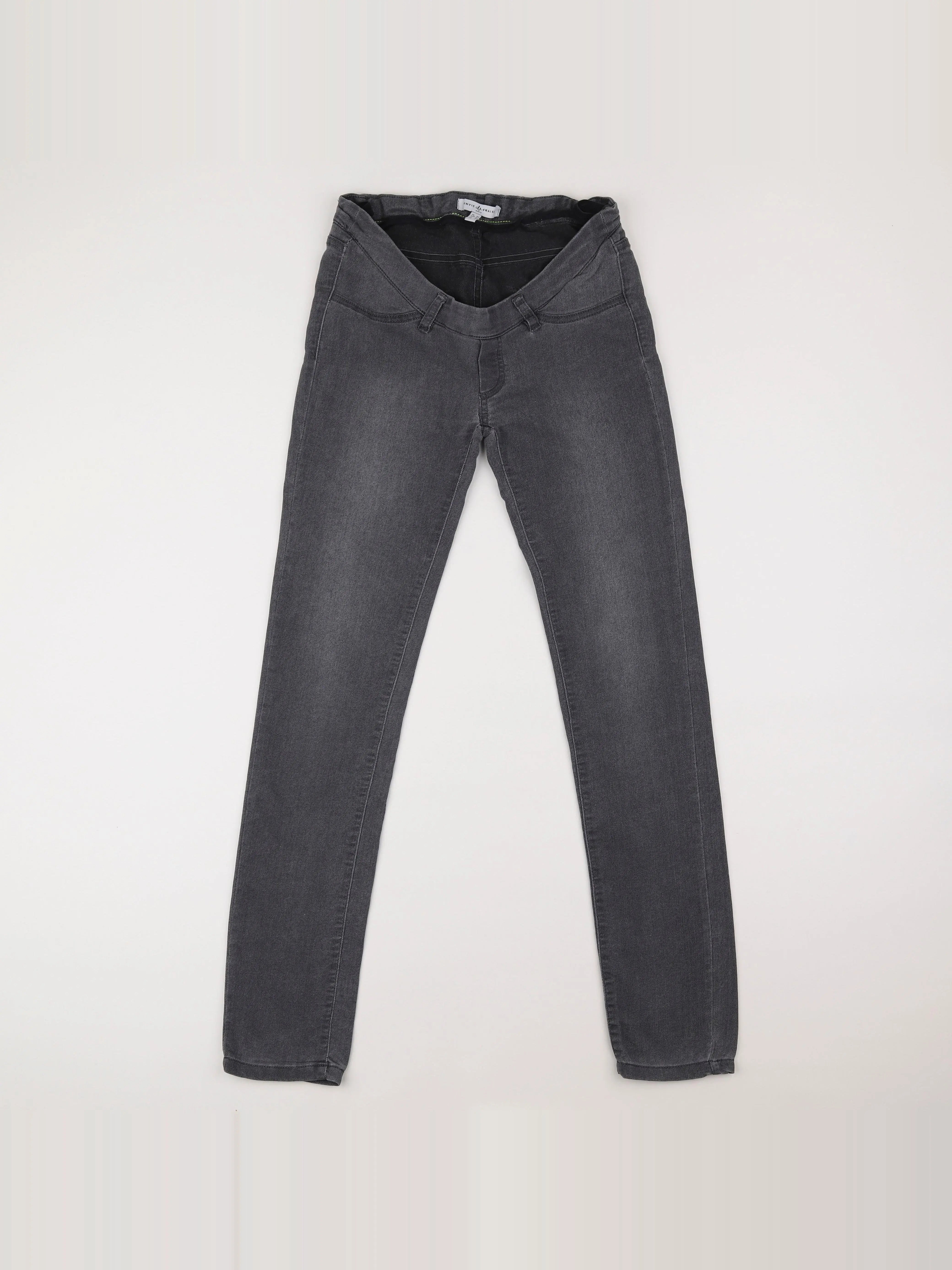 Envie de fraise - jean grossesse gris - 34