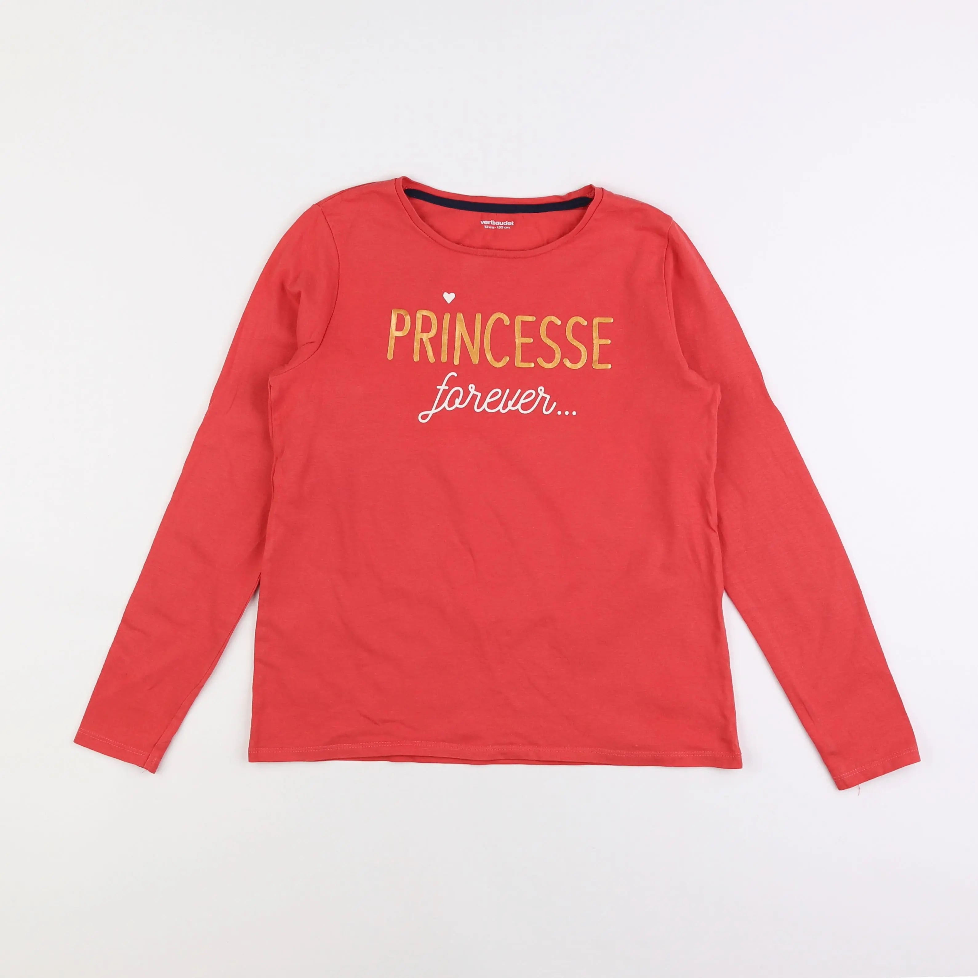 Vertbaudet - tee-shirt rouge - 12 ans