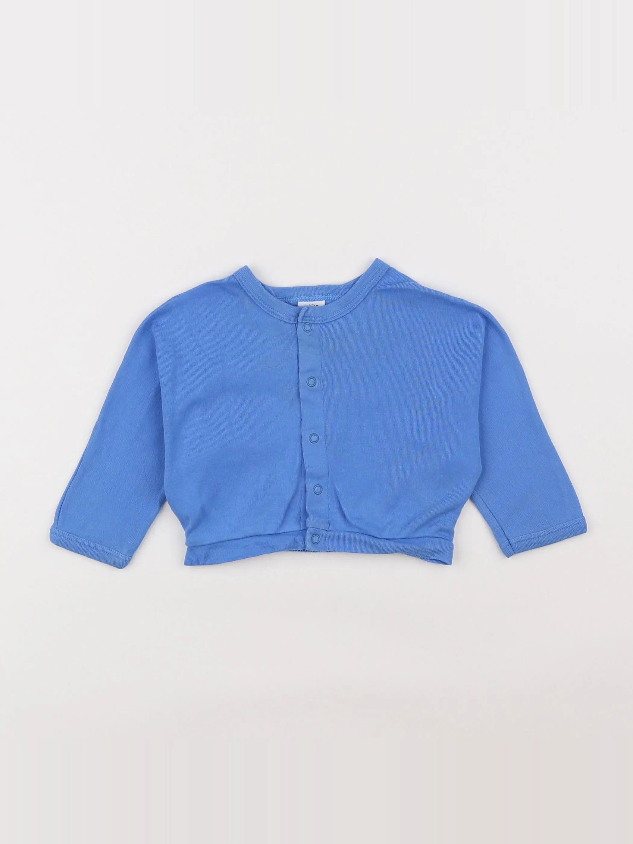 Petit Bateau - tee-shirt bleu - 6 mois