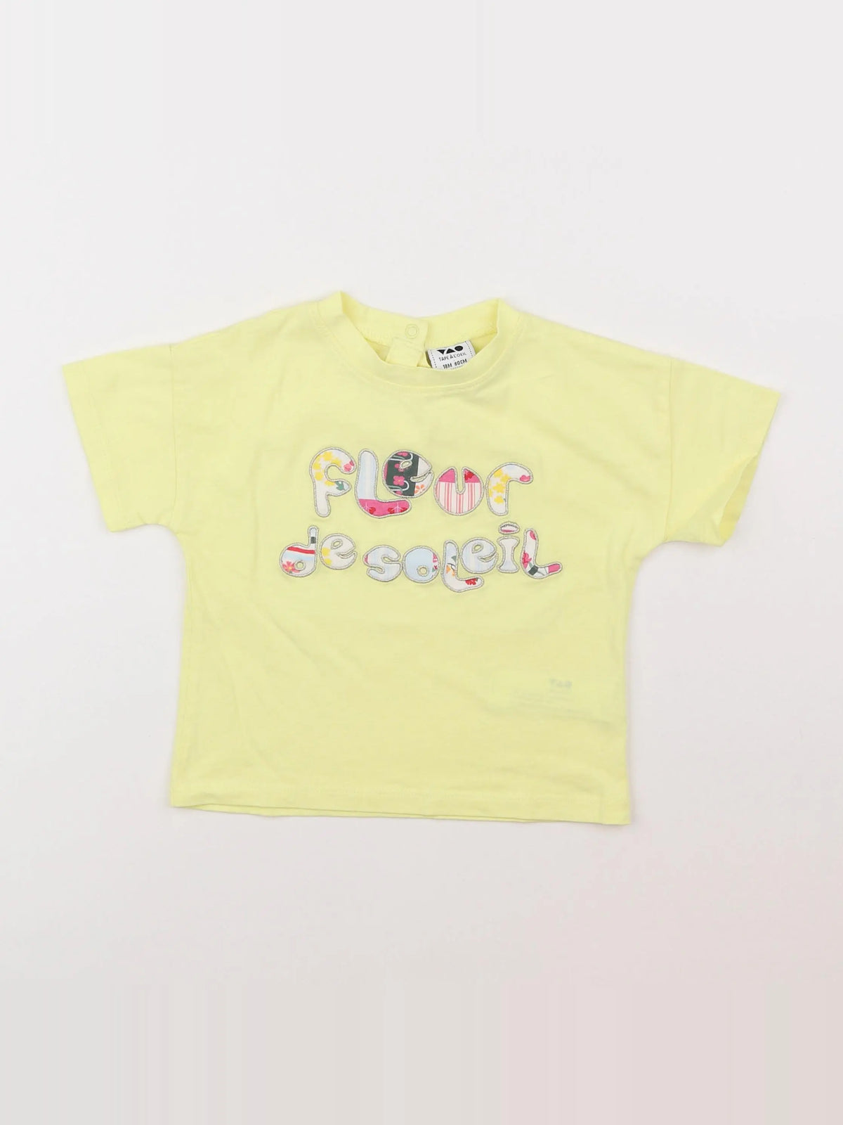 Tape à l'oeil - tee-shirt jaune - 18 mois