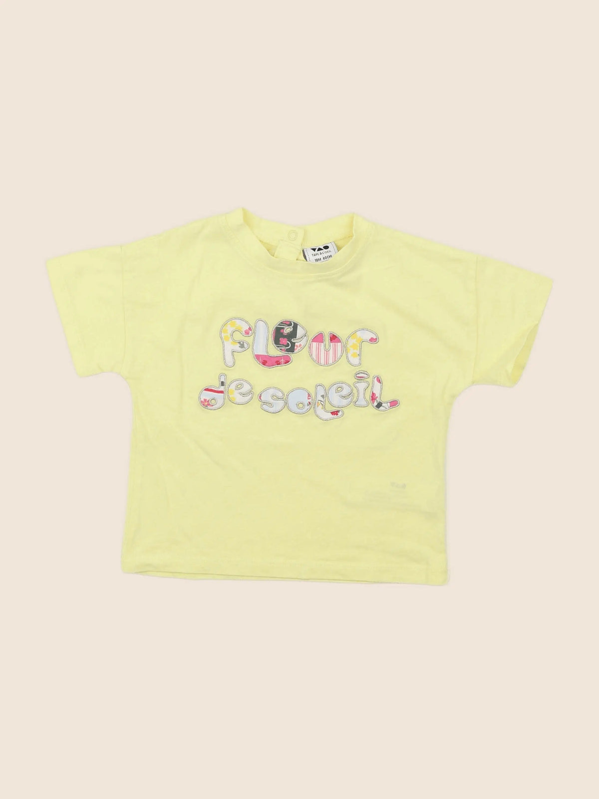 Tape à l'oeil - tee-shirt jaune - 18 mois