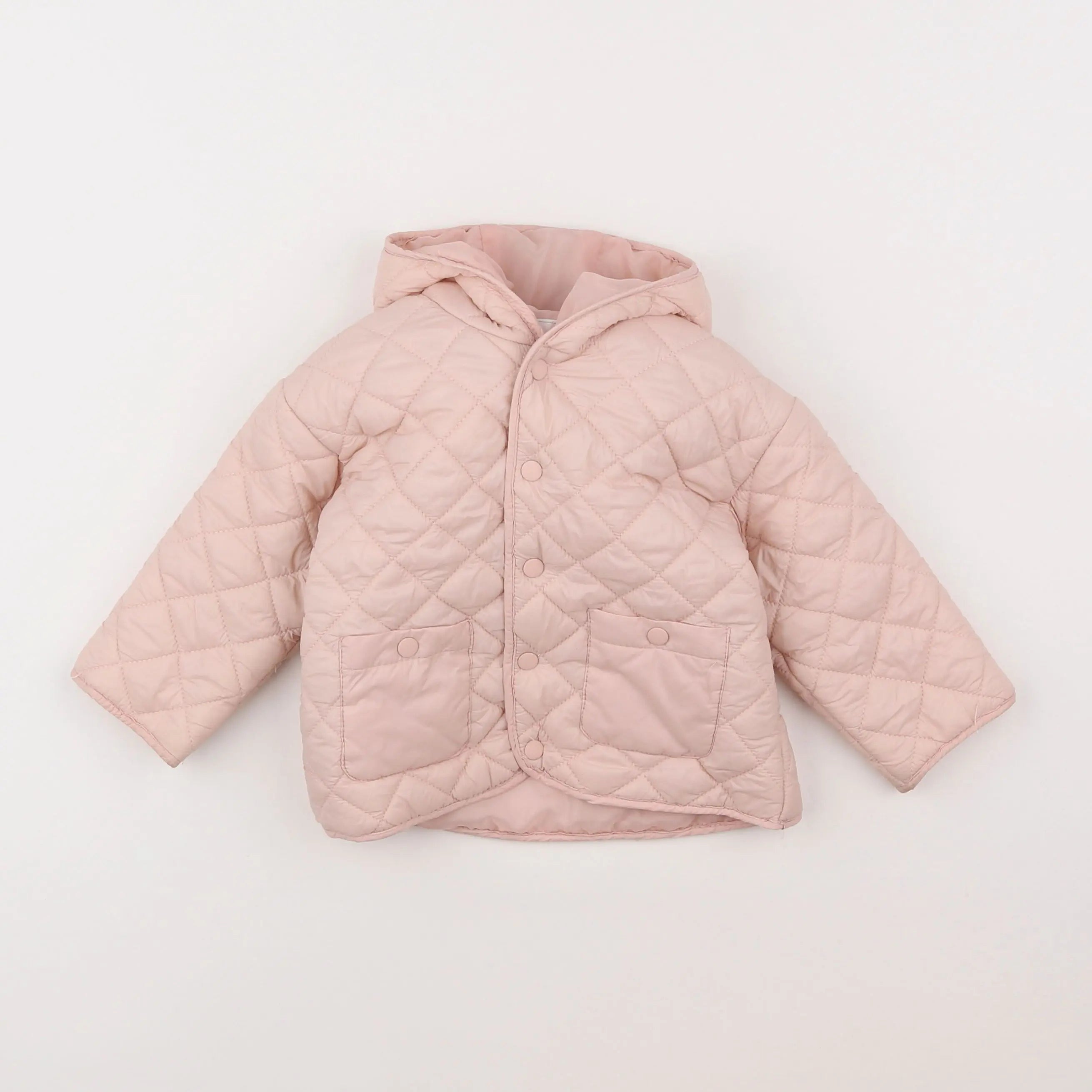 Vertbaudet - doudoune rose - 18 mois