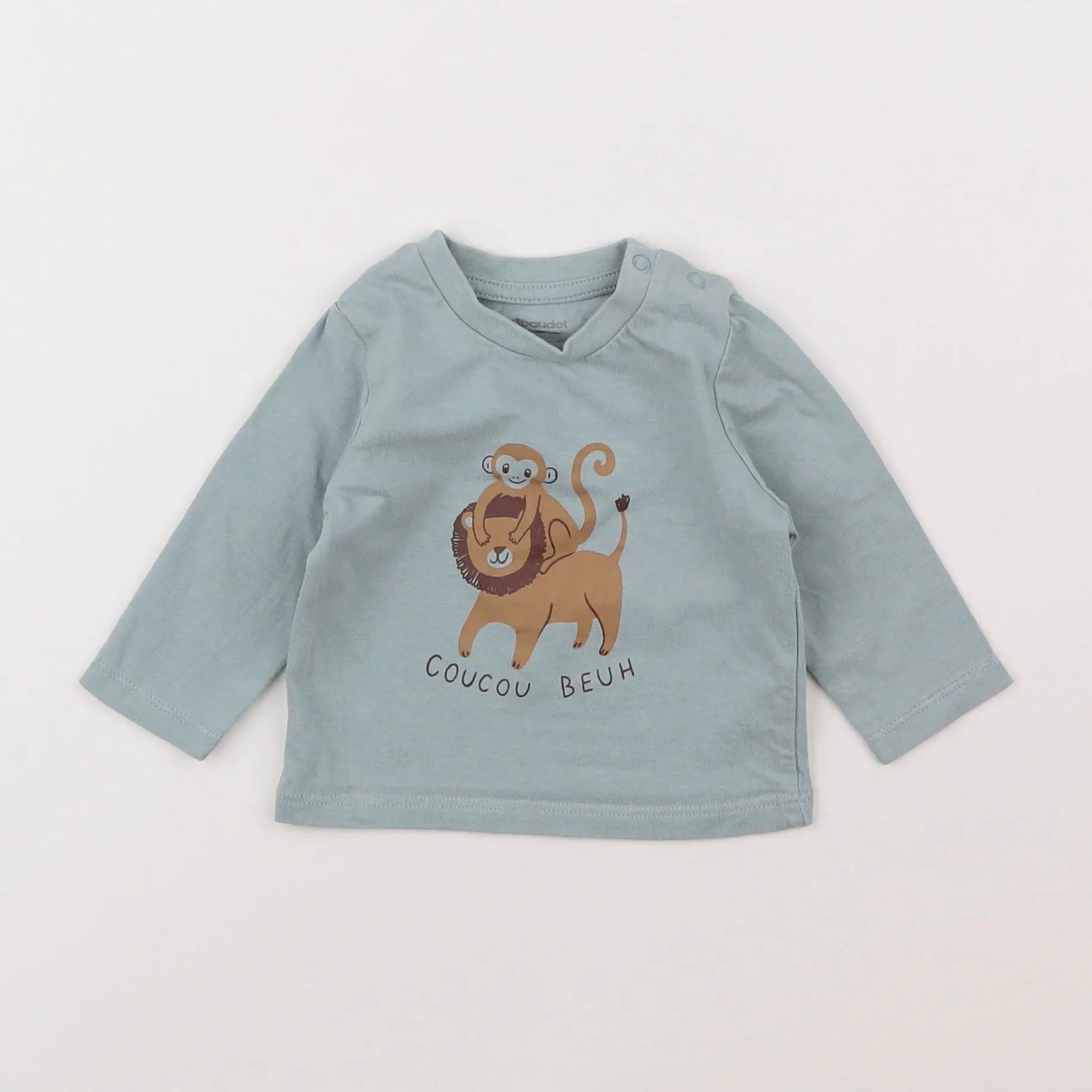 Vertbaudet - tee-shirt vert - 3 mois