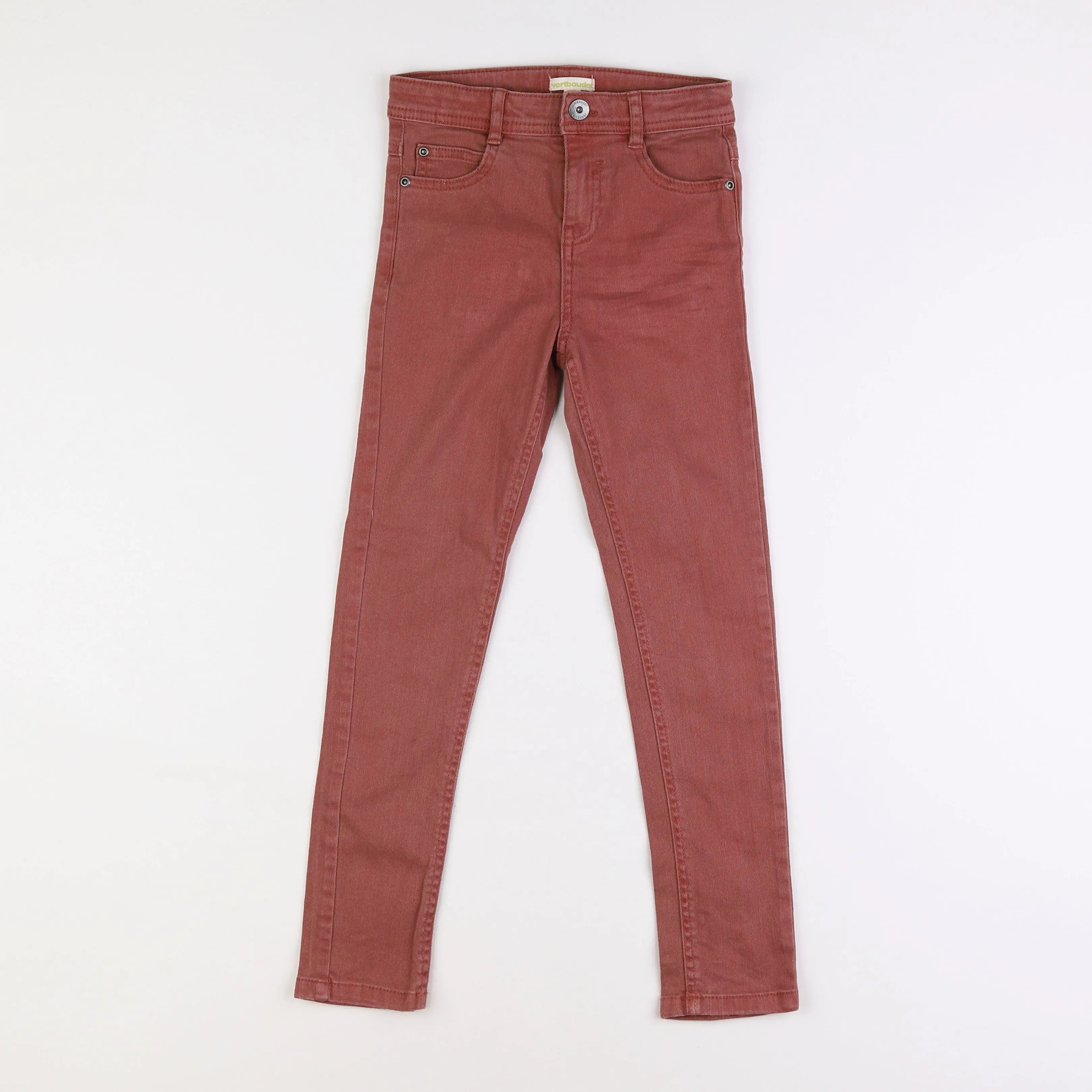 Vertbaudet - jean marron - 8 ans