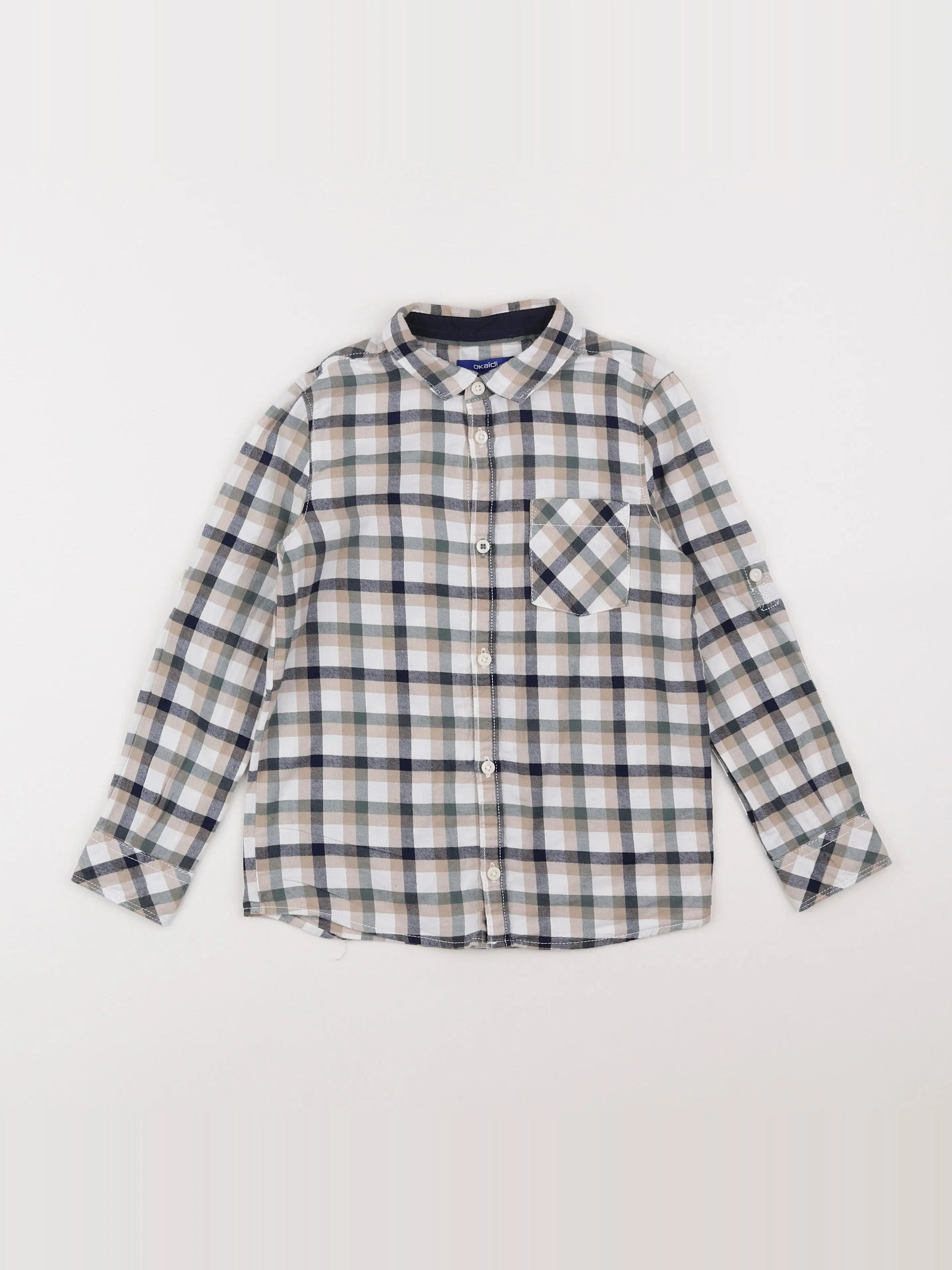 Okaidi - chemise beige - 6 ans