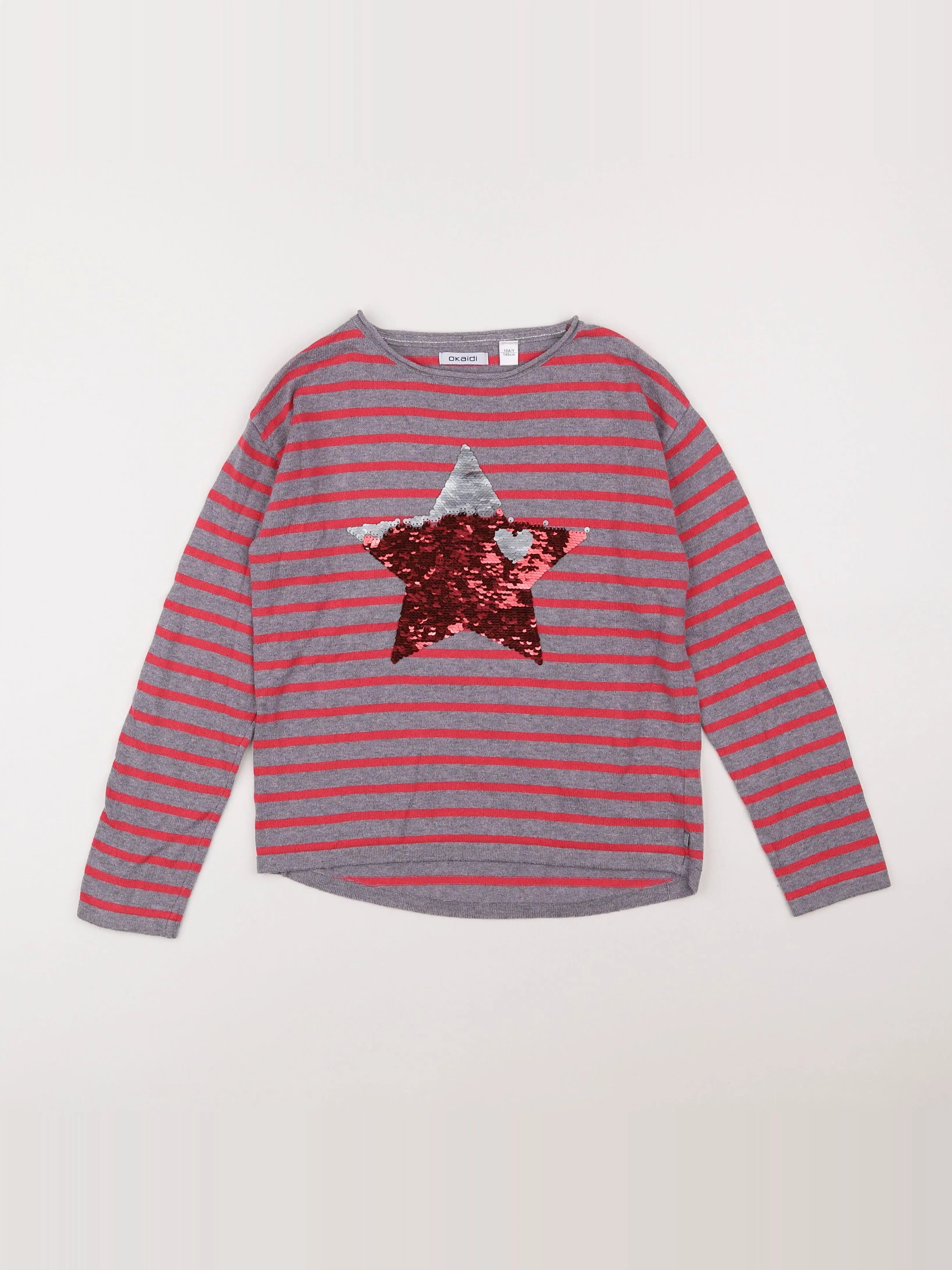 Okaidi - pull rose - 10 ans