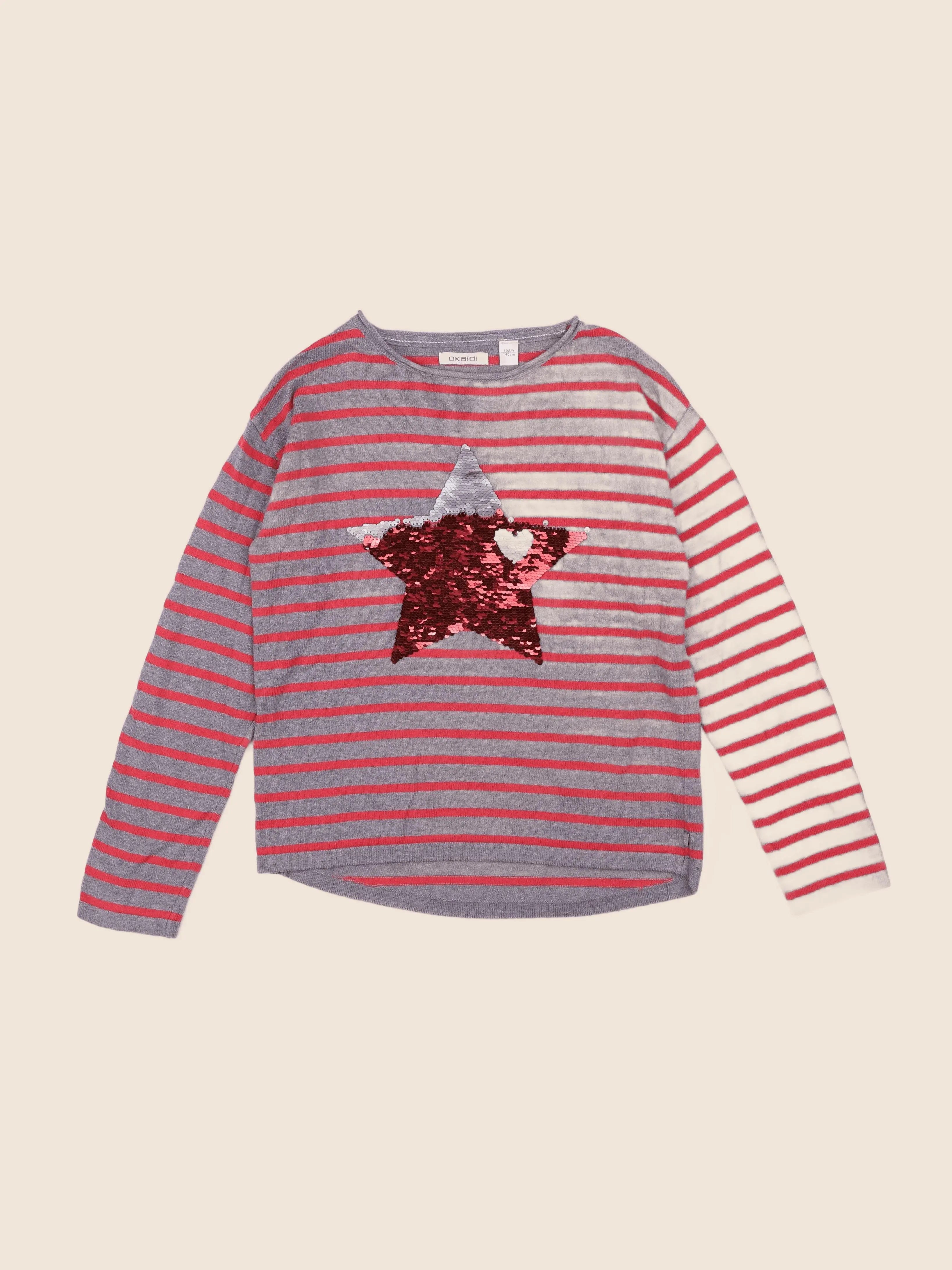 Okaidi - pull rose - 10 ans