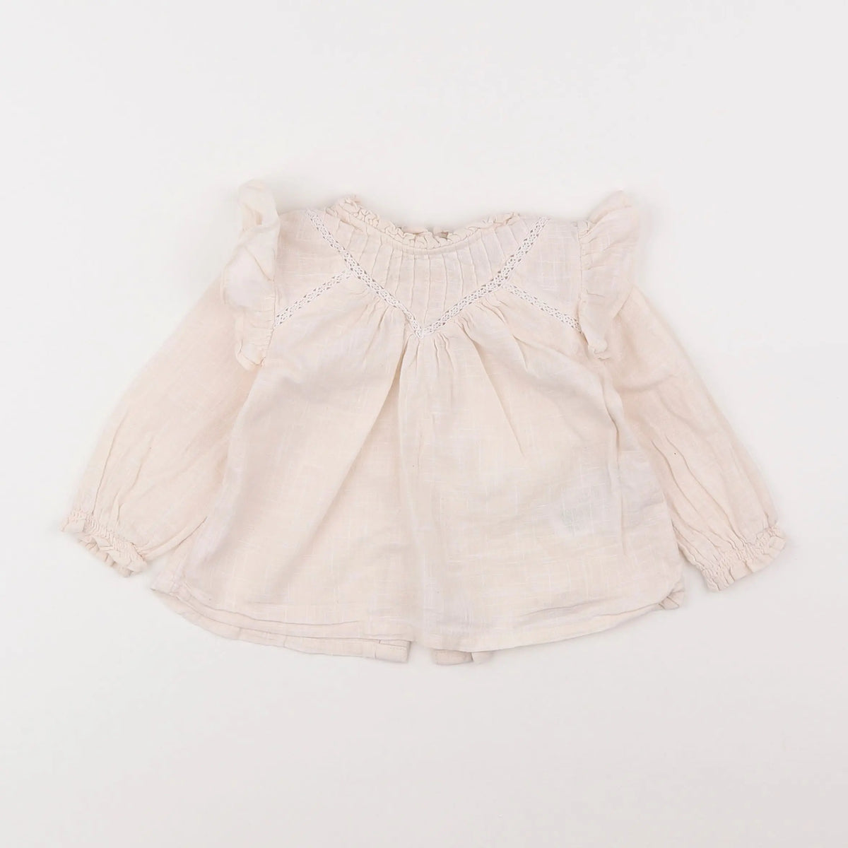 Vertbaudet - blouse beige - 12 mois