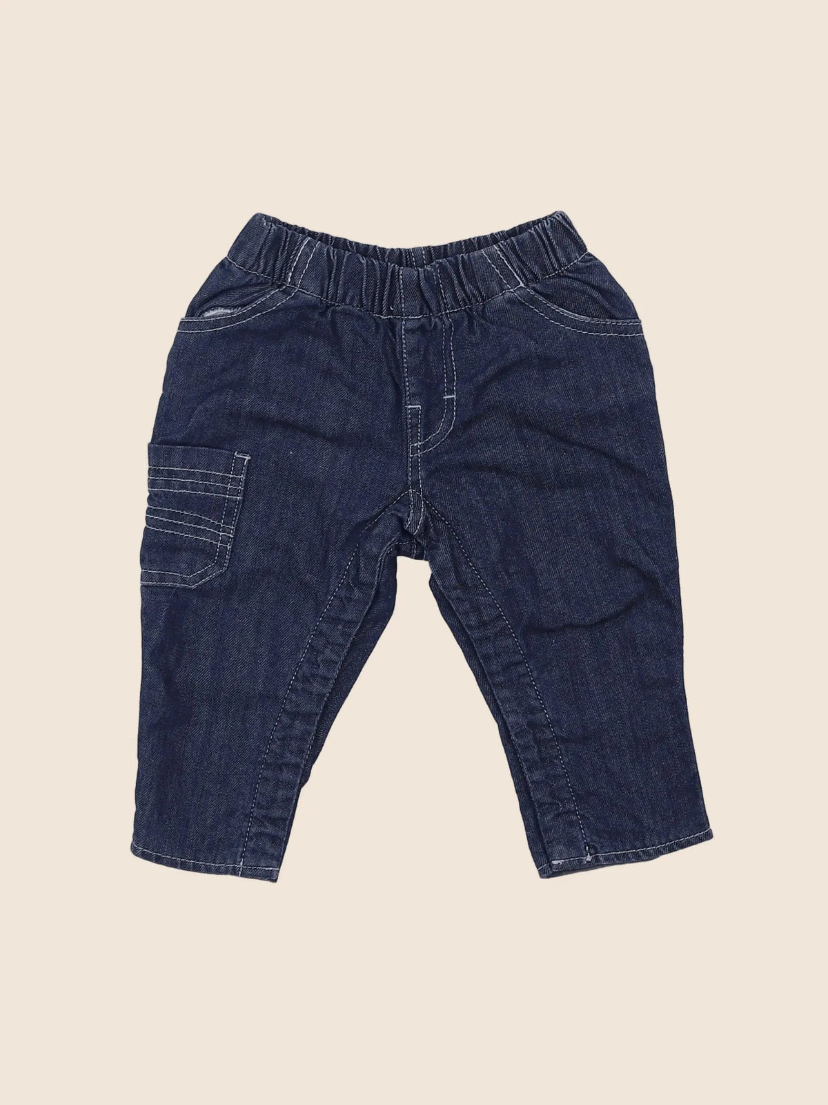 Vertbaudet - jean bleu - 6 mois