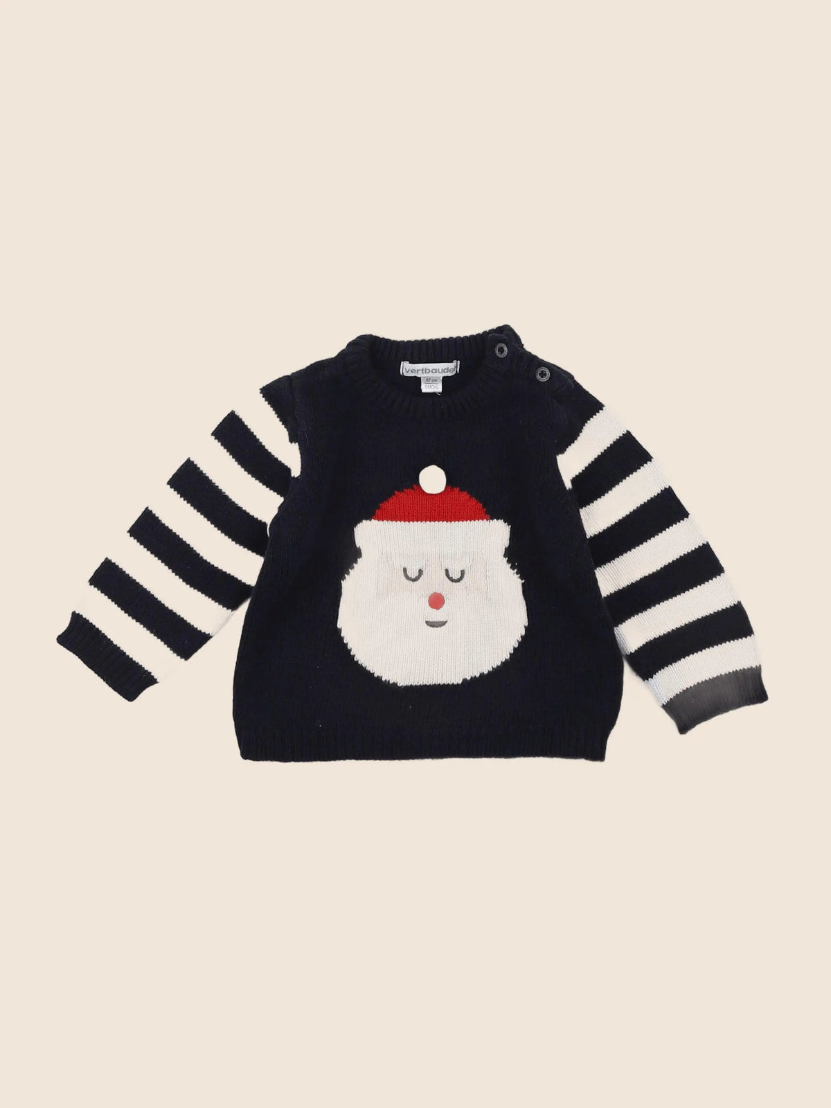 Vertbaudet - pull bleu - 6 mois