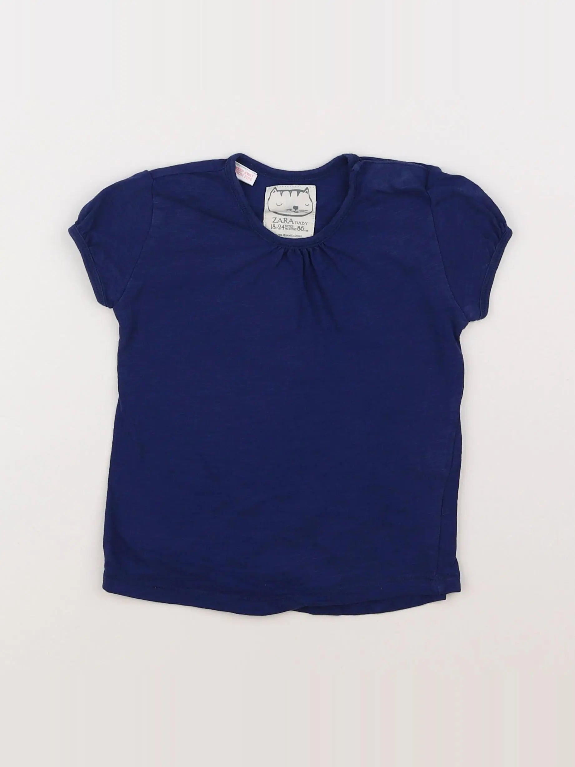 Zara - tee-shirt bleu - 18 mois à 2 ans