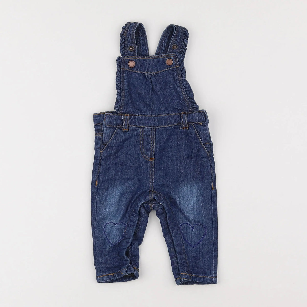 Vertbaudet - salopette bleu - 3 mois