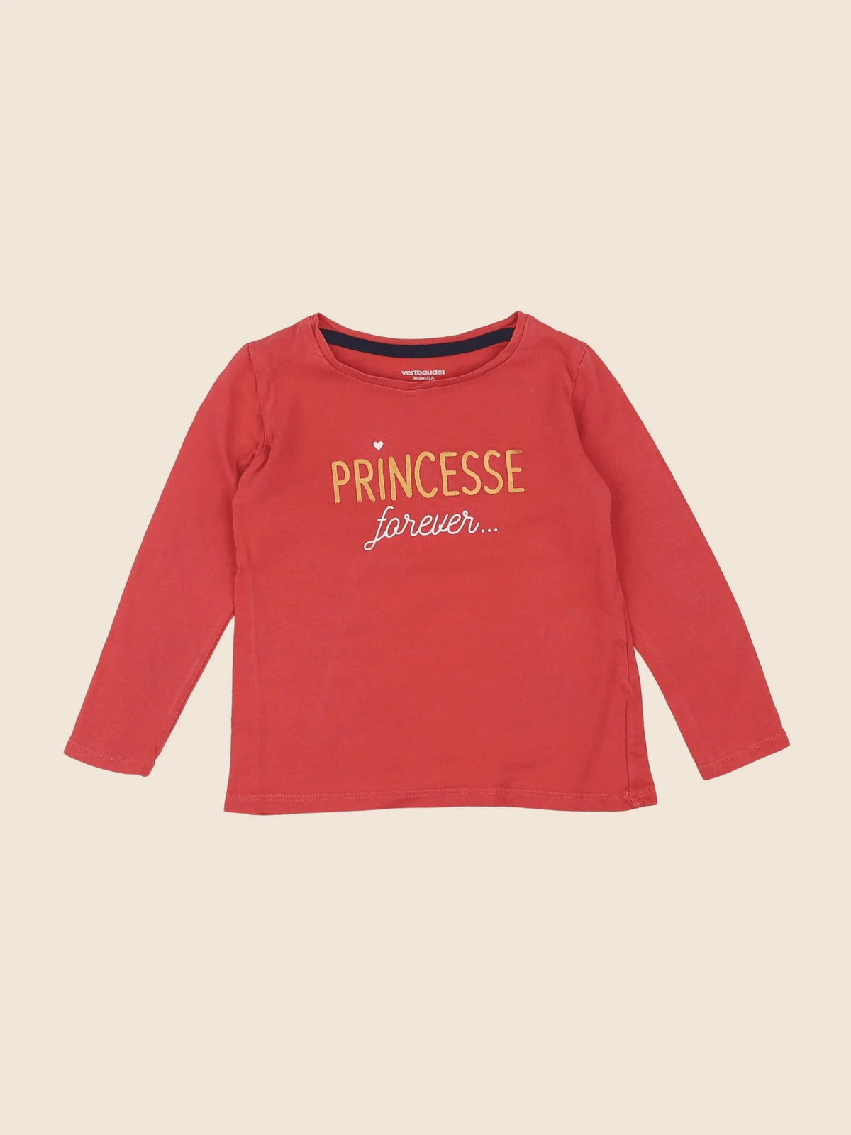 Vertbaudet - tee-shirt rose - 3 ans