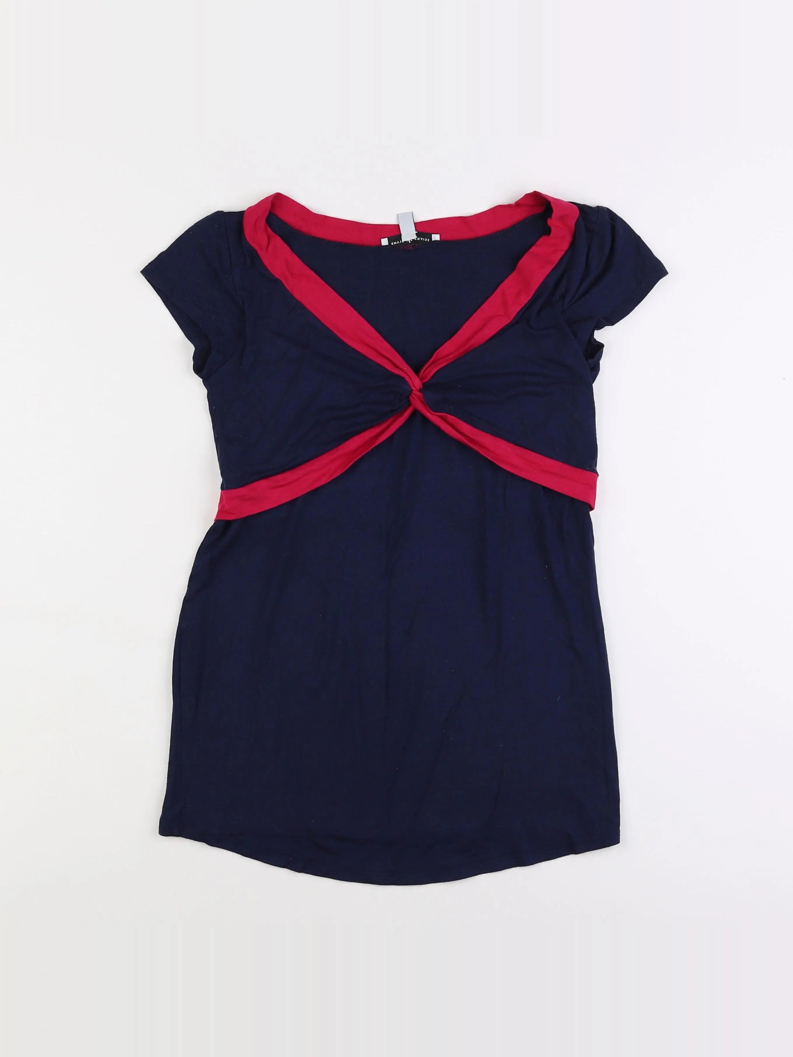 Envie de fraise - tee-shirt grossesse bleu - 38 à 40