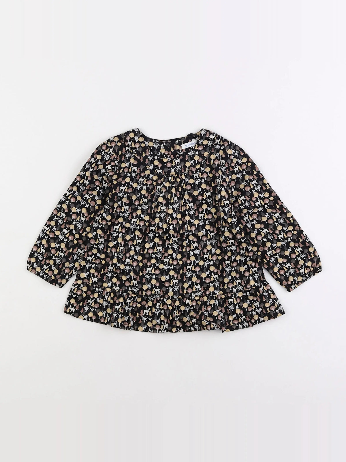 Boutchou - blouse noir - 18 mois