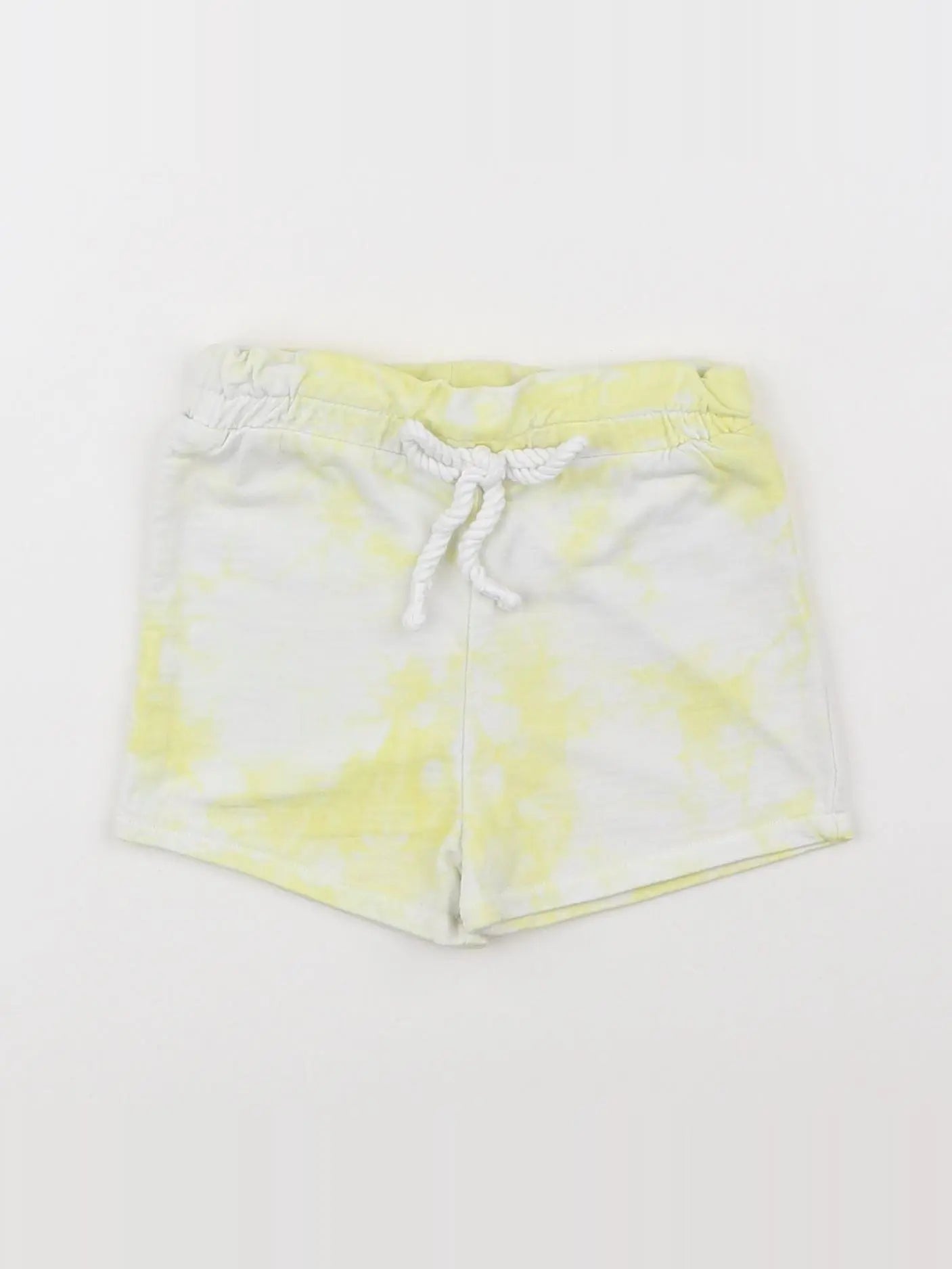Vertbaudet - short blanc, jaune - 12 mois