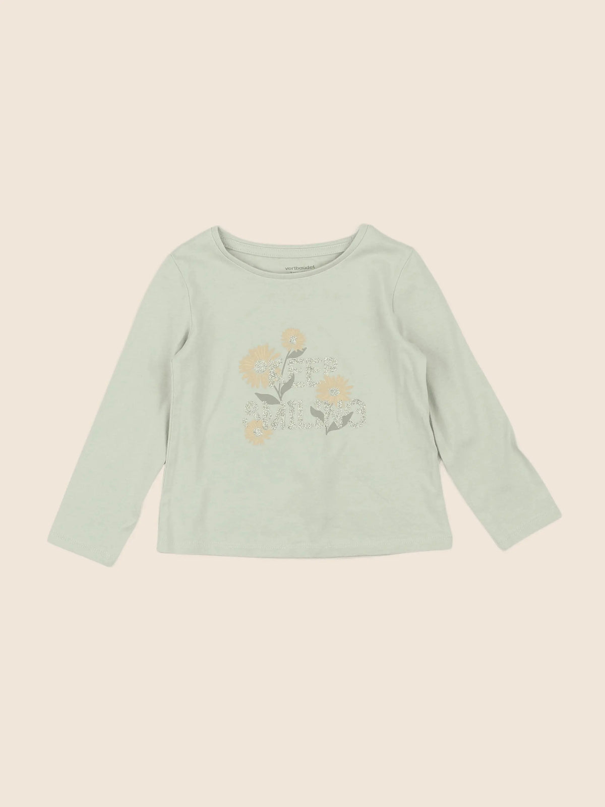 Vertbaudet - tee-shirt vert - 2 ans