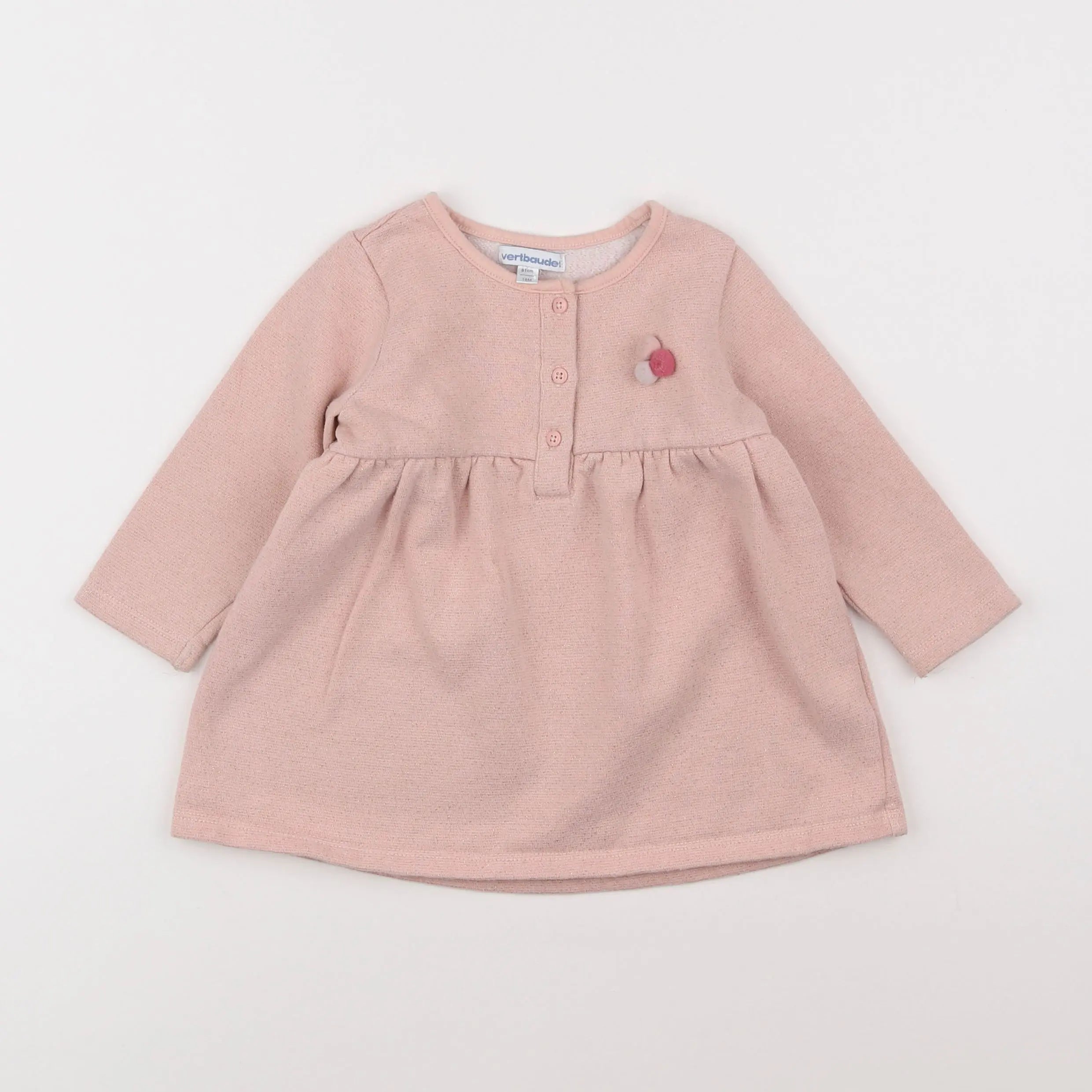 Vertbaudet - robe rose - 18 mois