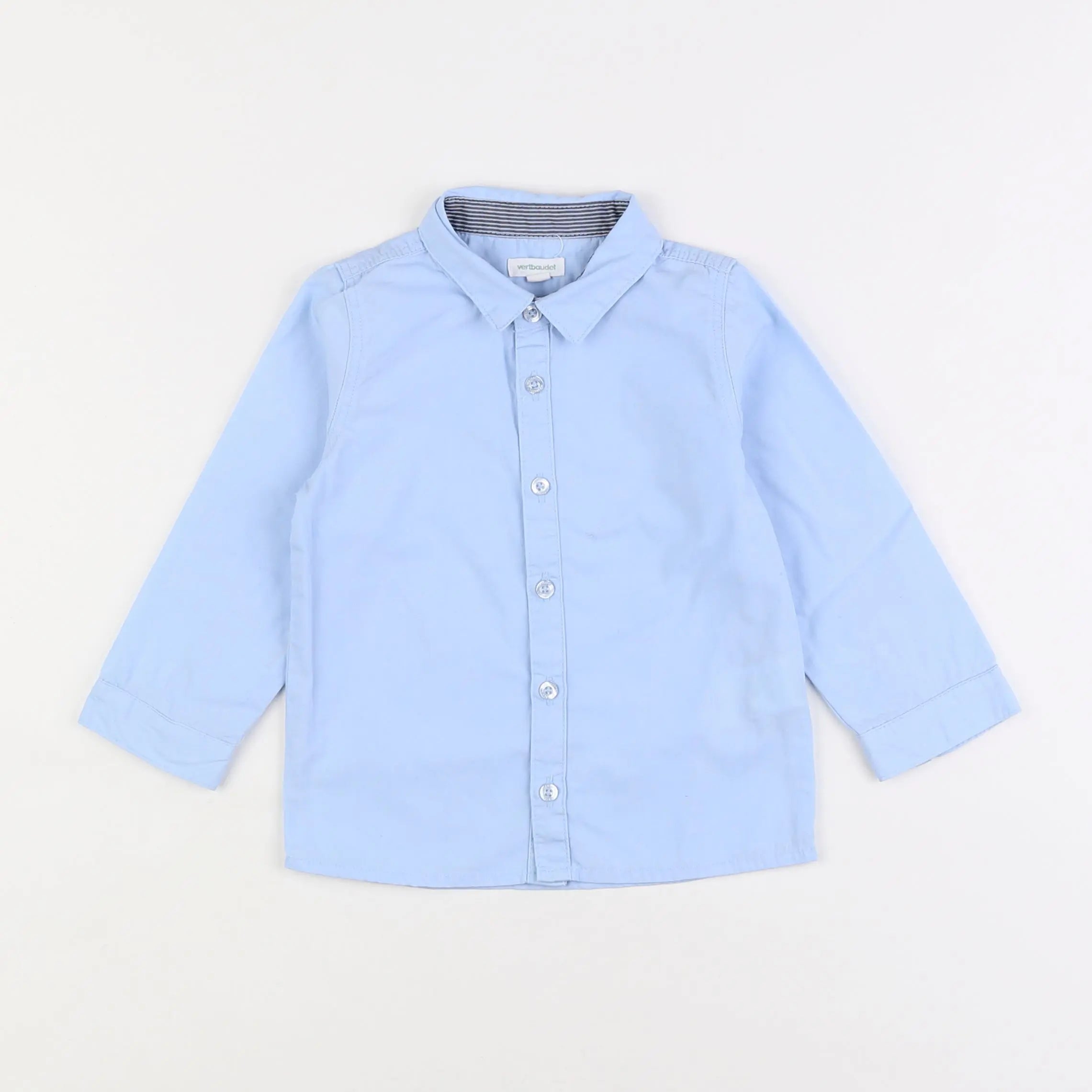 Vertbaudet - chemise bleu - 2 ans