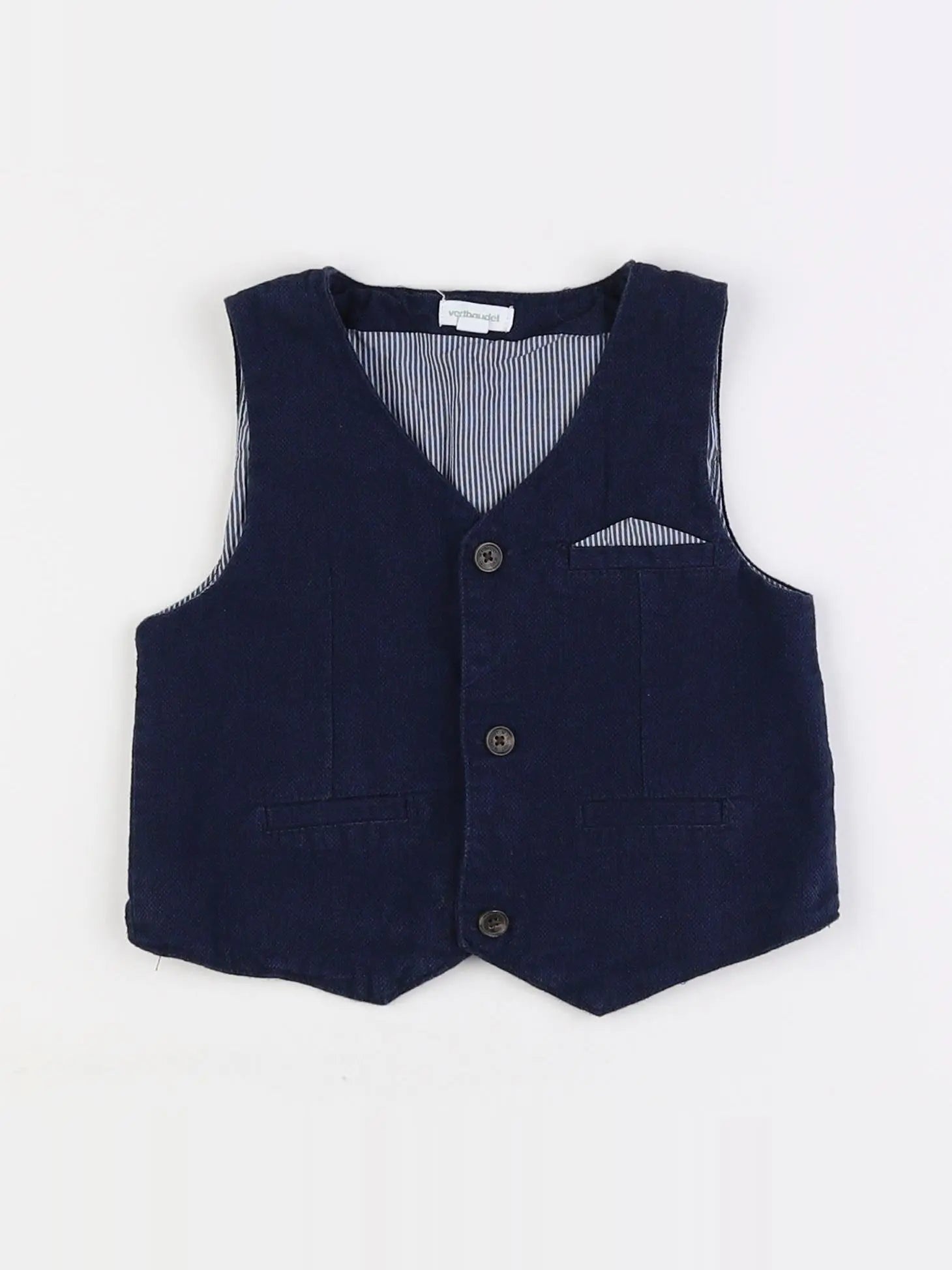 Vertbaudet - gilet bleu - 2 ans