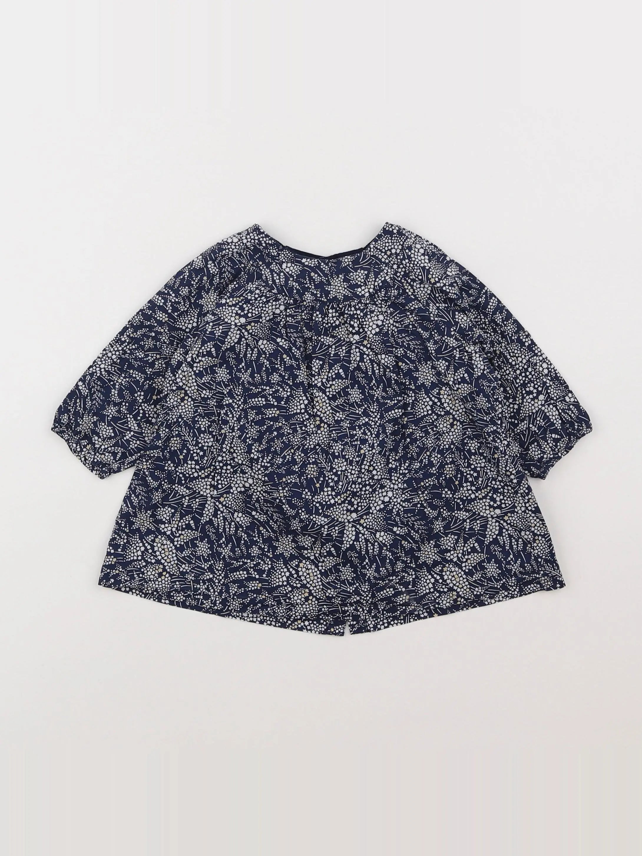 Jacadi - robe liberty bleu - 6 mois