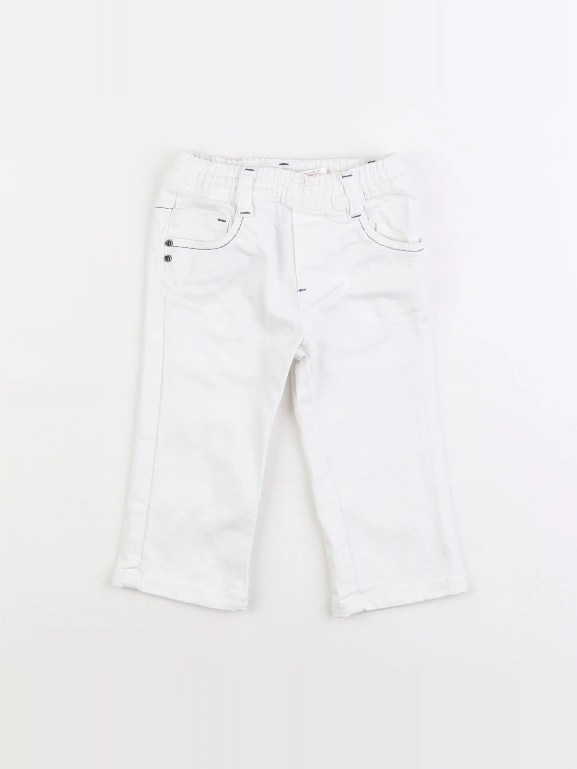 IKKS - jean blanc - 6 mois
