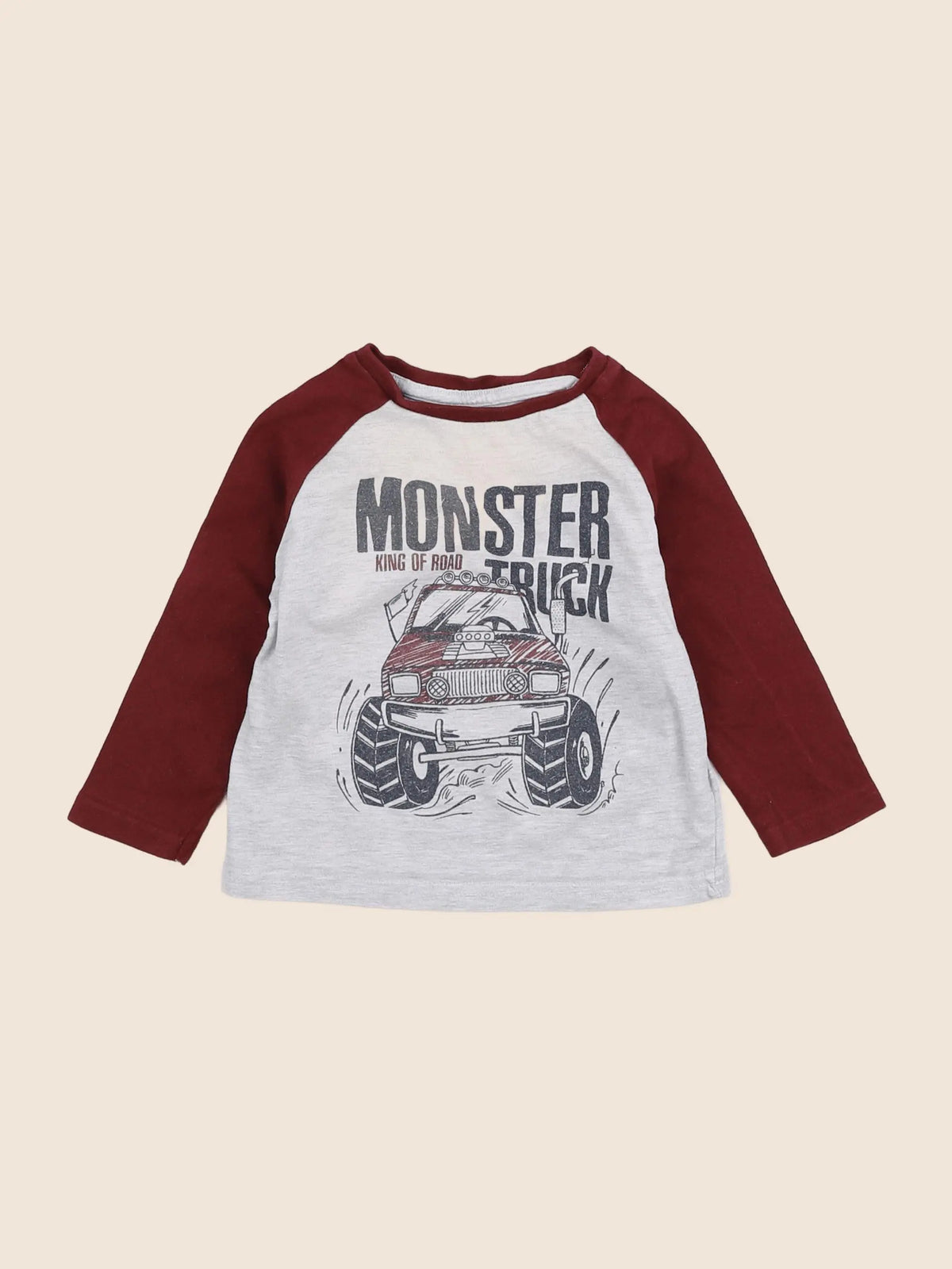 Vertbaudet - tee-shirt gris - 2 ans