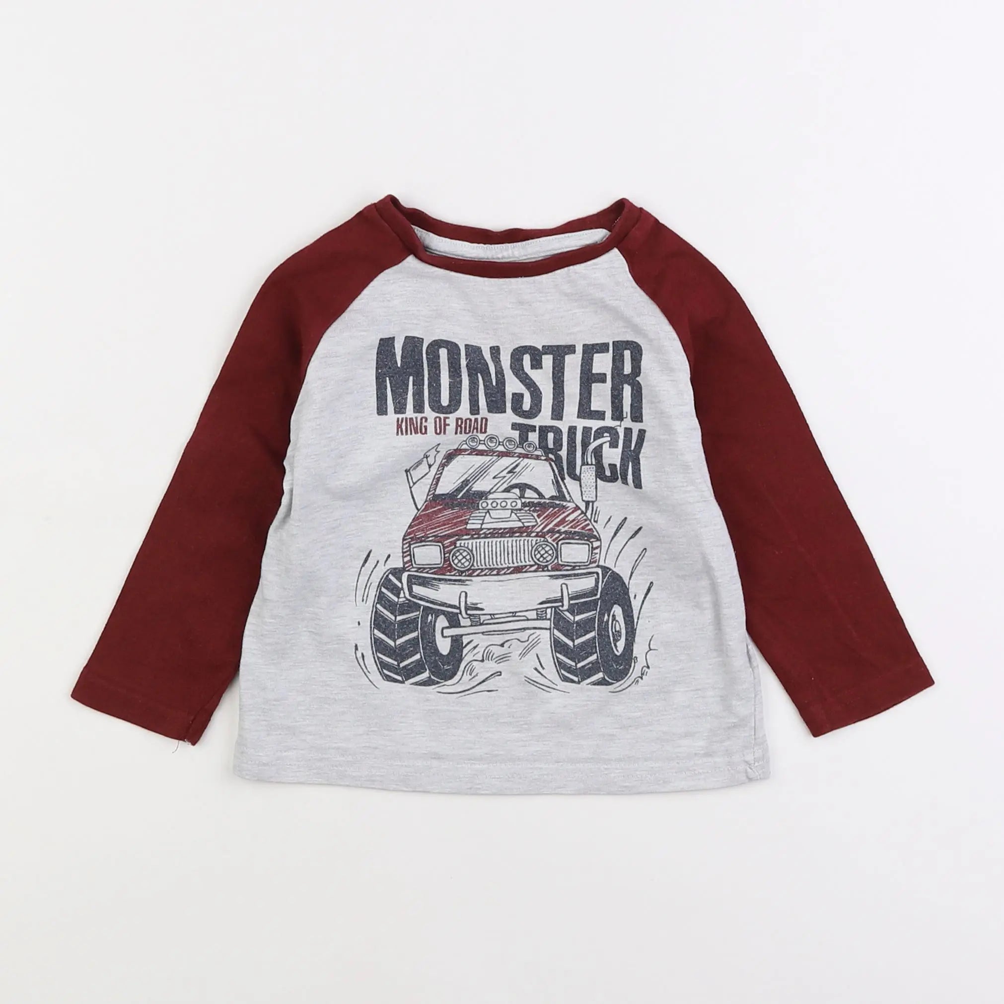 Vertbaudet - tee-shirt gris - 2 ans