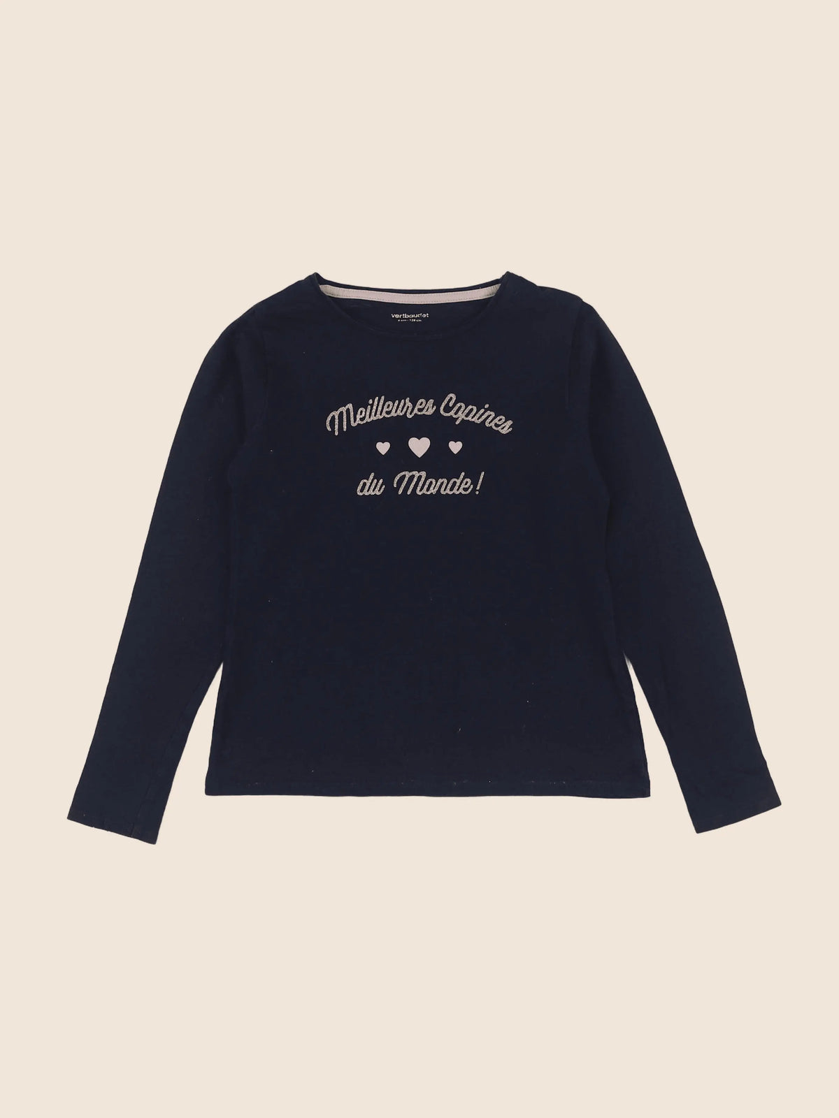 Vertbaudet - tee-shirt bleu - 8 ans