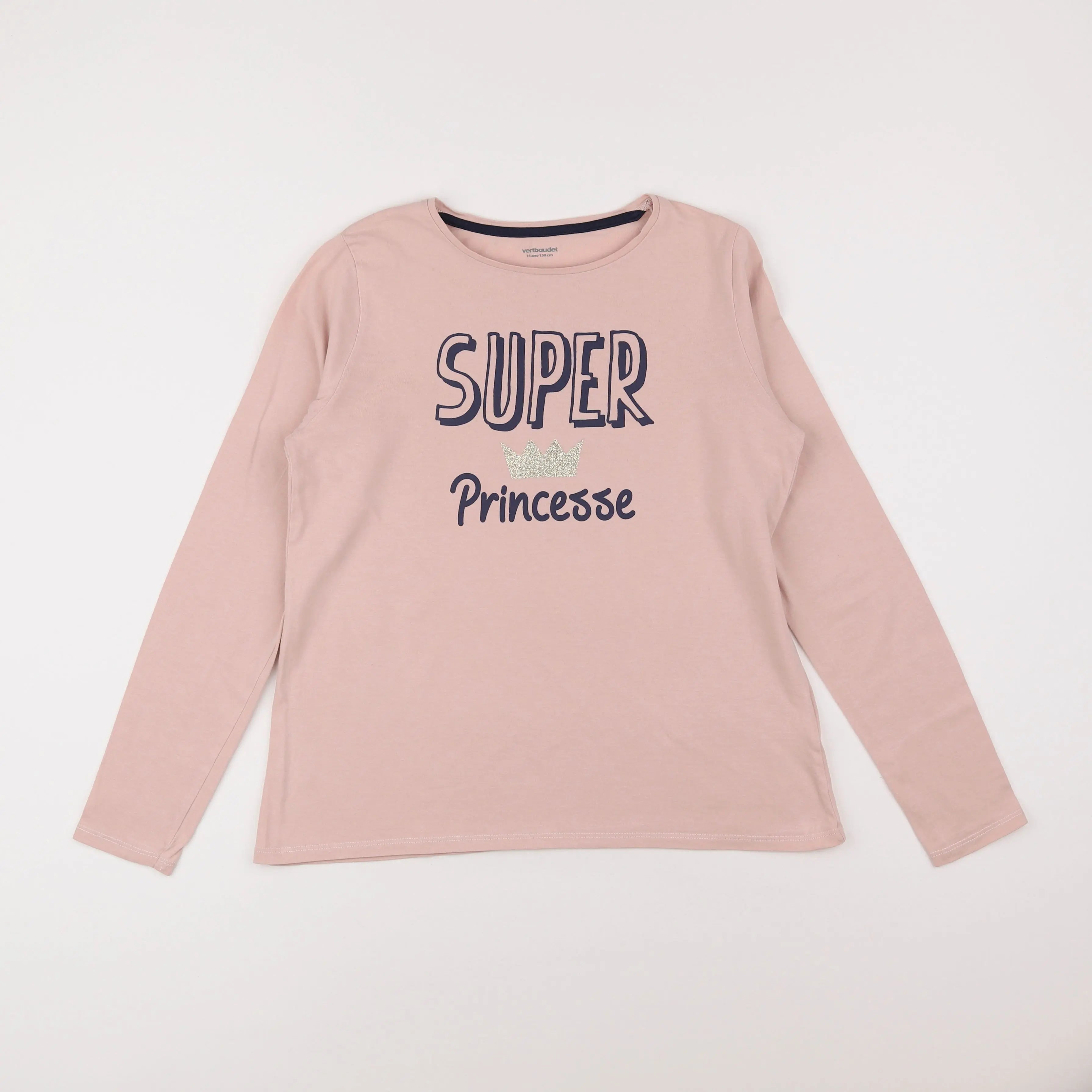 Vertbaudet - tee-shirt rose - 14 ans